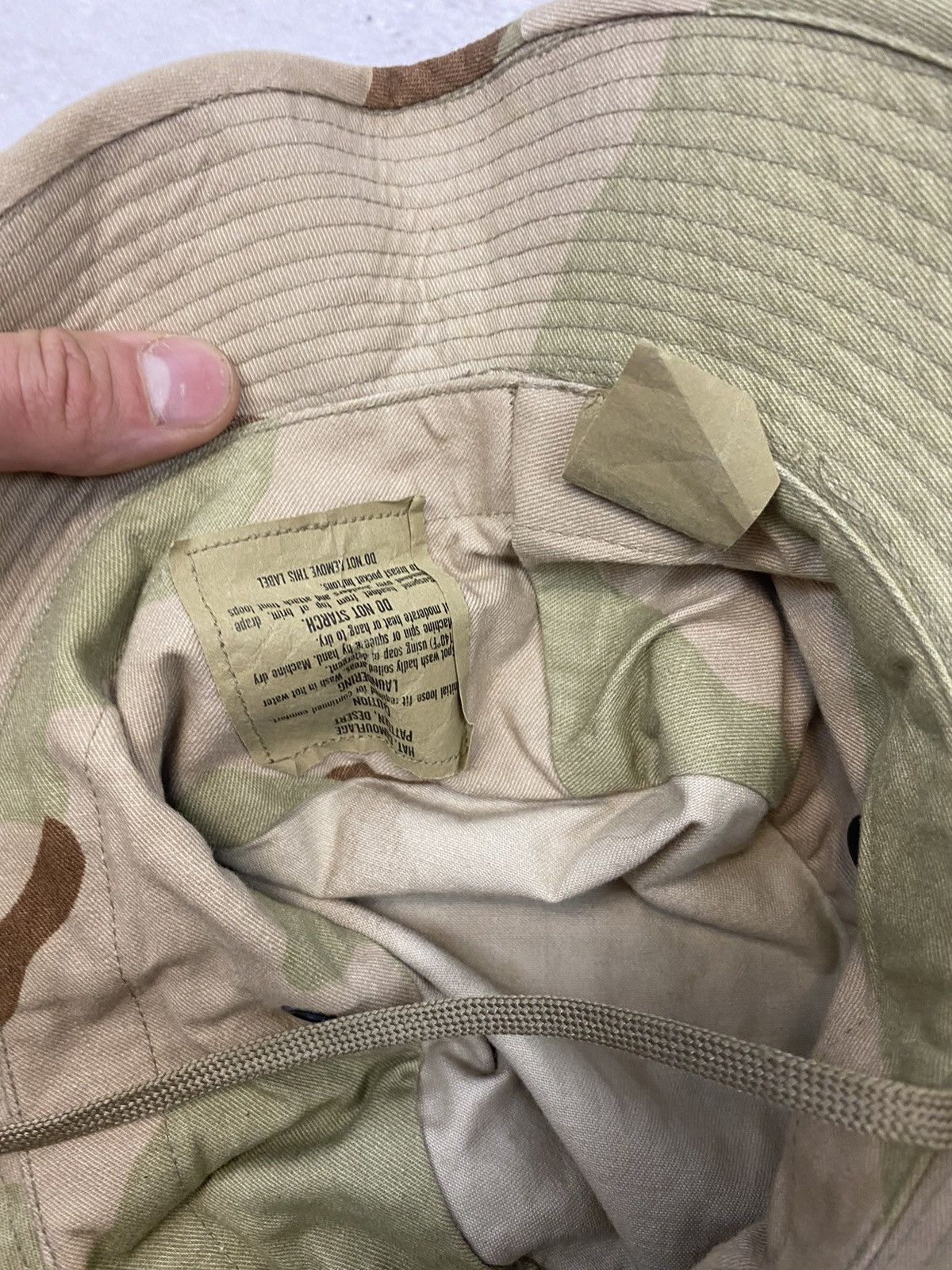 Vintage Vintage US Army Camo Hat Size ONE SIZE - 5 Thumbnail
