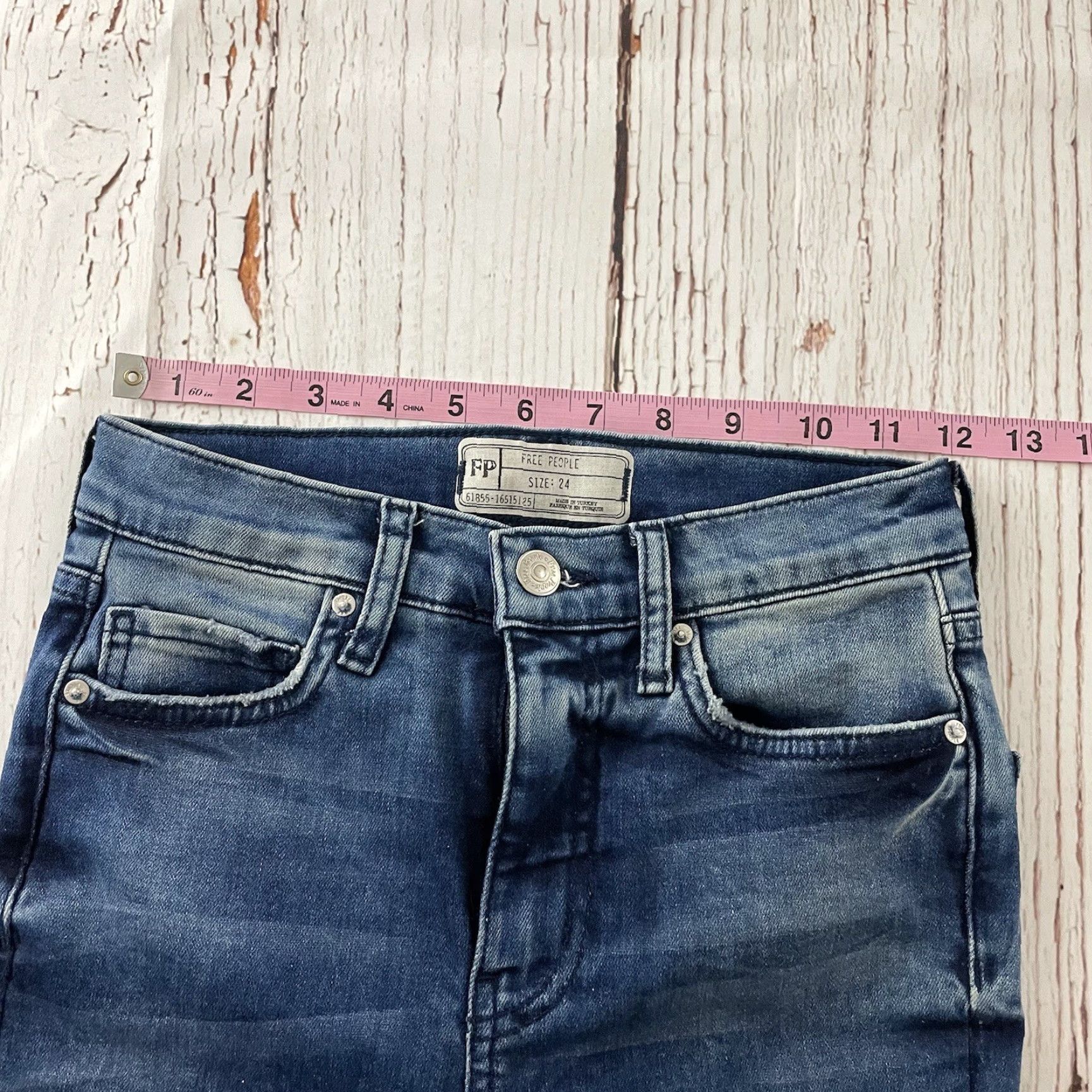 Free People Free People Jeans Denim Blue Skinny Womens 24 Size 42" / US 20 - 3 Thumbnail