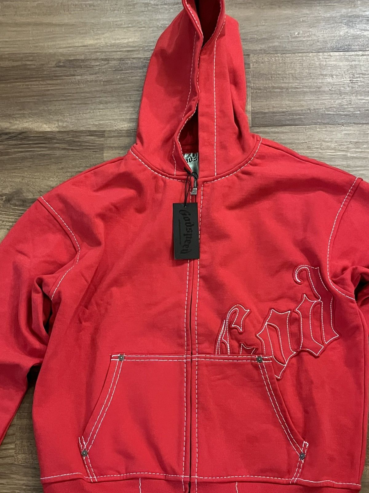 Godspeed Godspeed zip up hoodie red size small new, tags Size US S / EU 44-46 / 1 - 3 Thumbnail