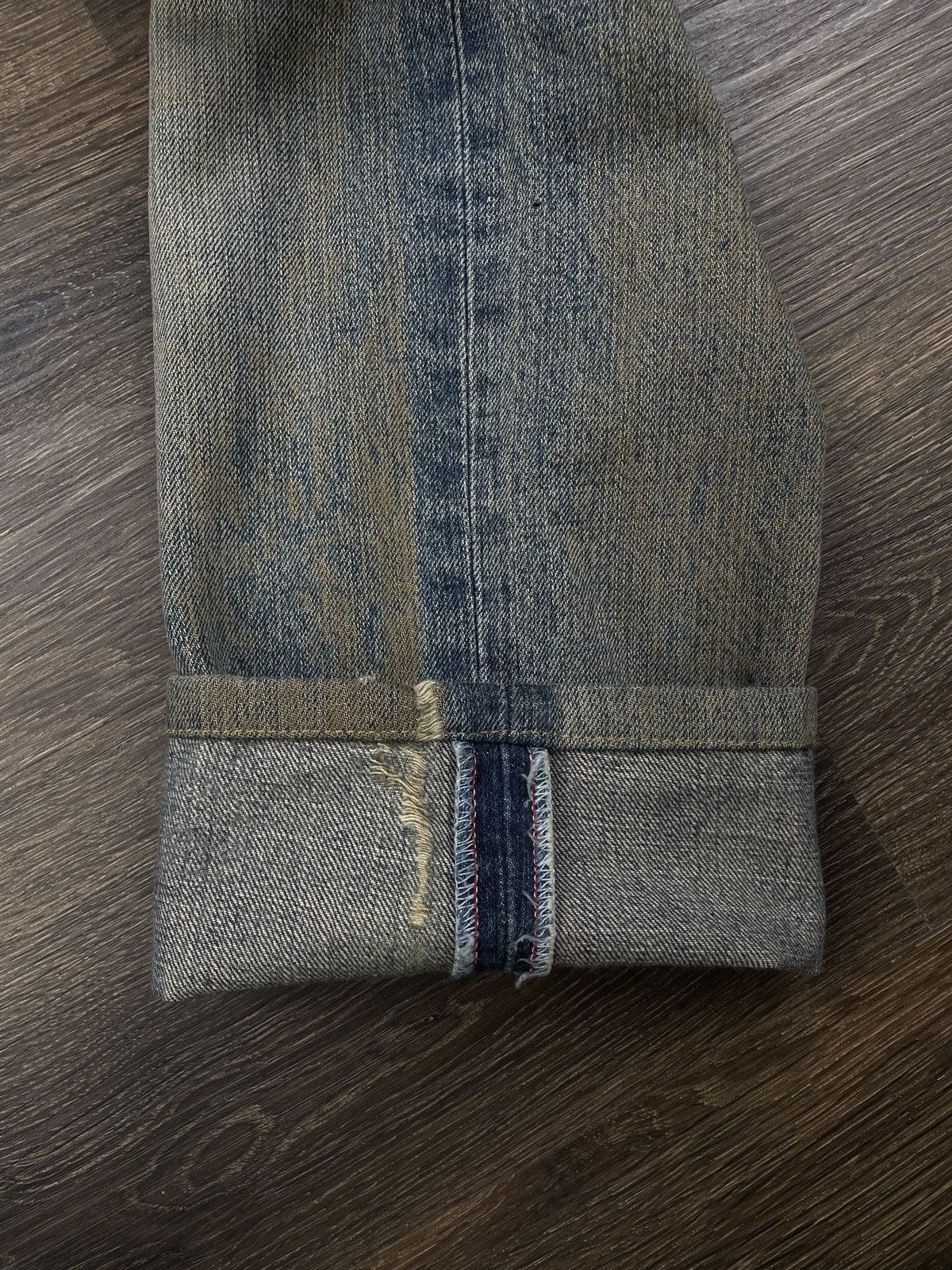 Helmut Lang Distressed Mud Denim - Helmut Lang 1998 Size US 31 - 9 Thumbnail