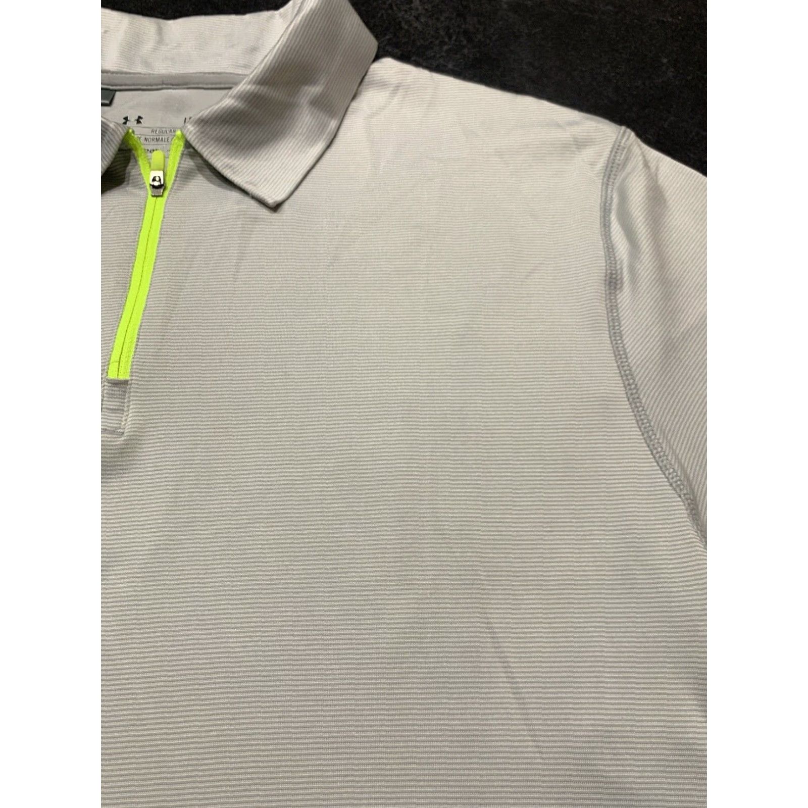 Under Armour VINTAGE Under Armour Polo Pullover Short Sleeve Mens Large Activewear Gray 90s Size US L / EU 52-54 / 3 - 3 Thumbnail
