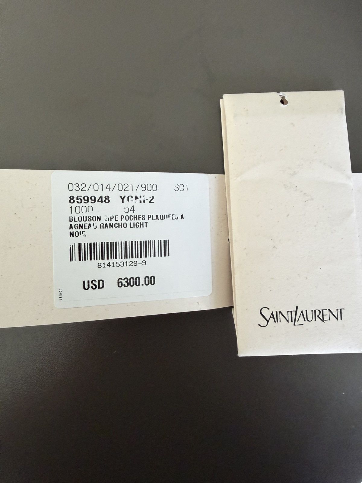 Saint Laurent Paris Saint Laurent Short Jacket in Bubbled Lambskin - Size 54 Size US L / EU 52-54 / 3 - 7 Thumbnail