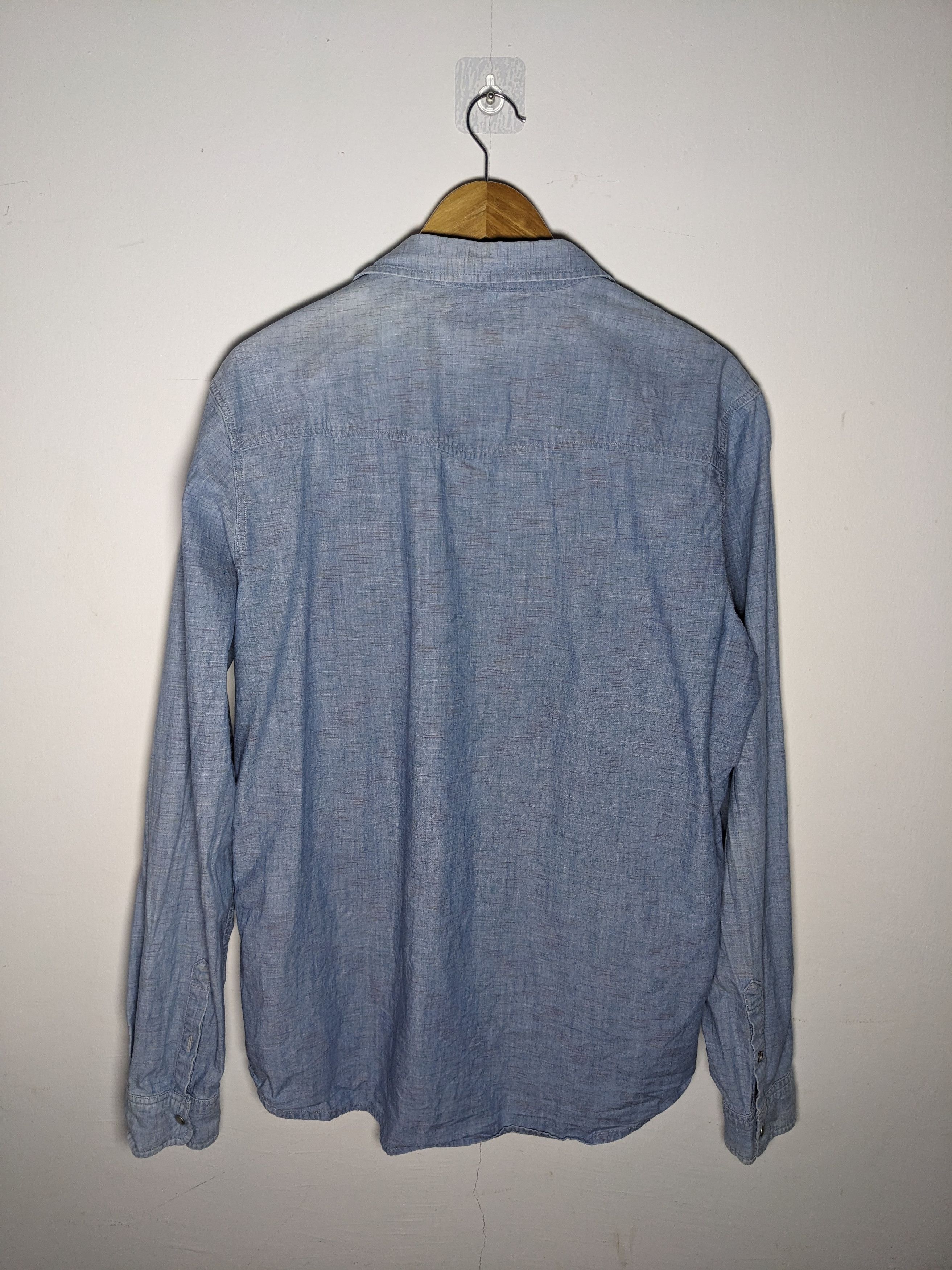 Cowboy Equipment × Diesel Diesel Cowboy Pearl Snap Button Up Western Shirt Blue Size US XL / EU 56 / 4 - 2 Thumbnail