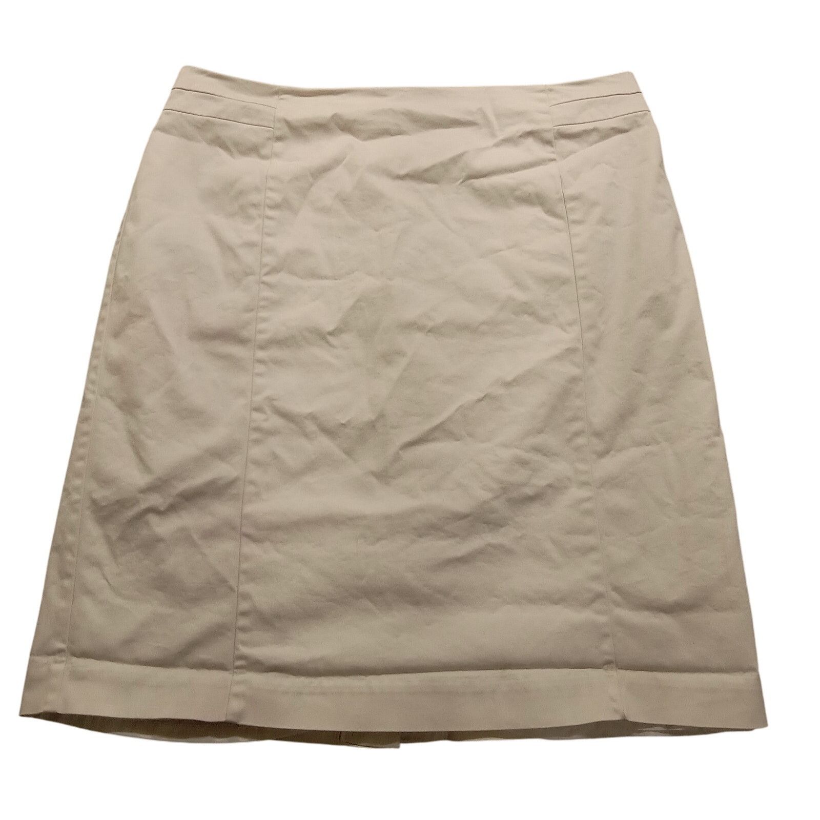 Worthington Worthington Skirt Women's 18 Lined Straight Back Zip Beige Size 36" / US 14 / IT 50 - 1 Thumbnail