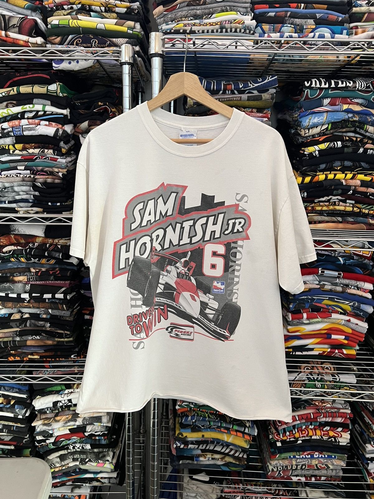NASCAR 2005 Sam Hornish Jr Racing Driven to Win Speedgear F1 Tee Size US L / EU 52-54 / 3 - 1 Thumbnail