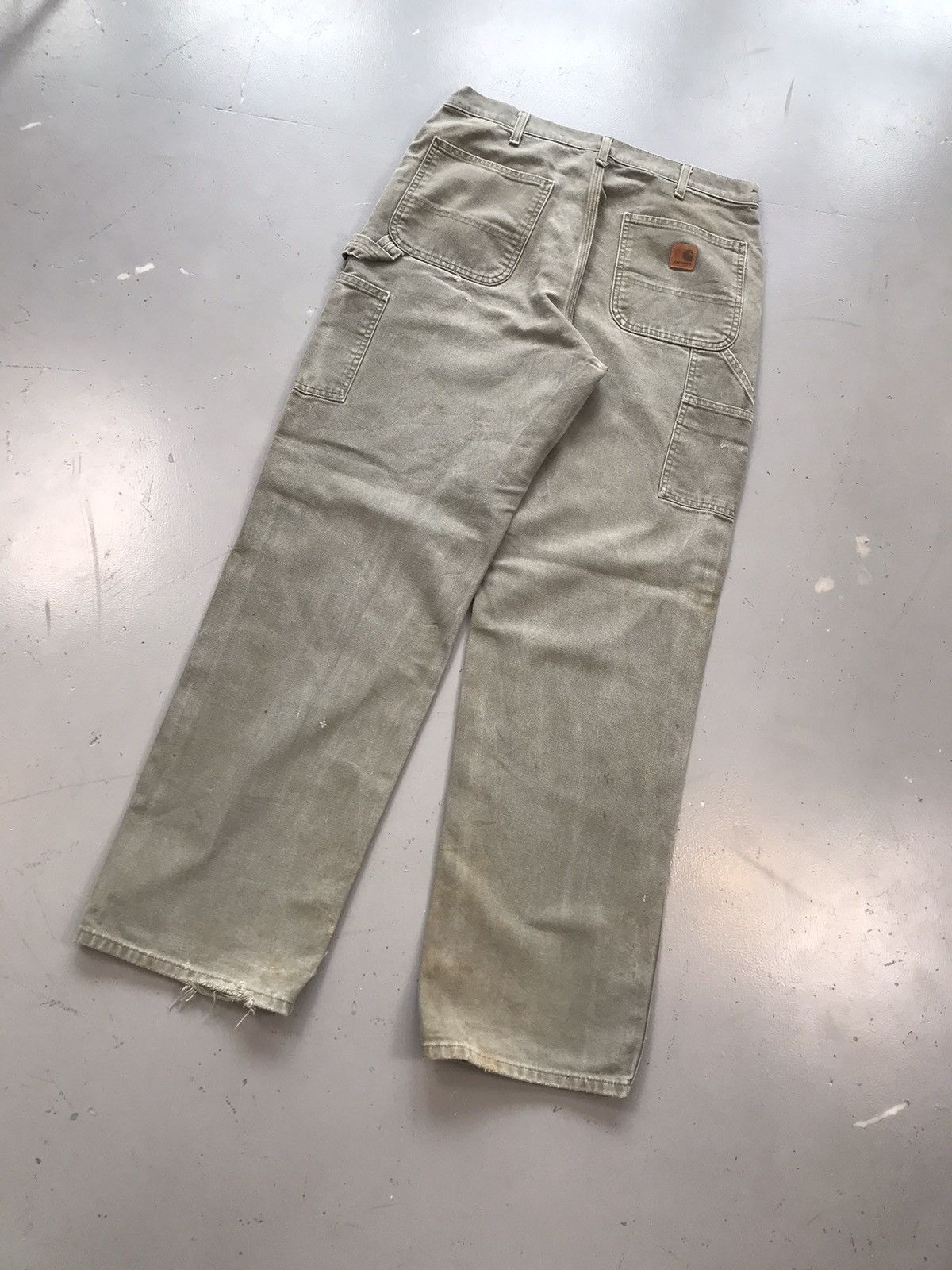 Carhartt × Vintage Vintage Carhartt B11 moss green denim pant Size US 34 / EU 50 - 9 Thumbnail