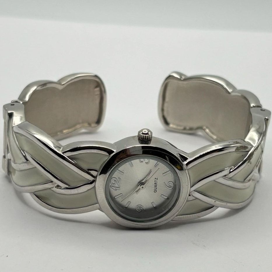 Other Silver & Cream Cuff Watch Size ONE SIZE - 3 Thumbnail