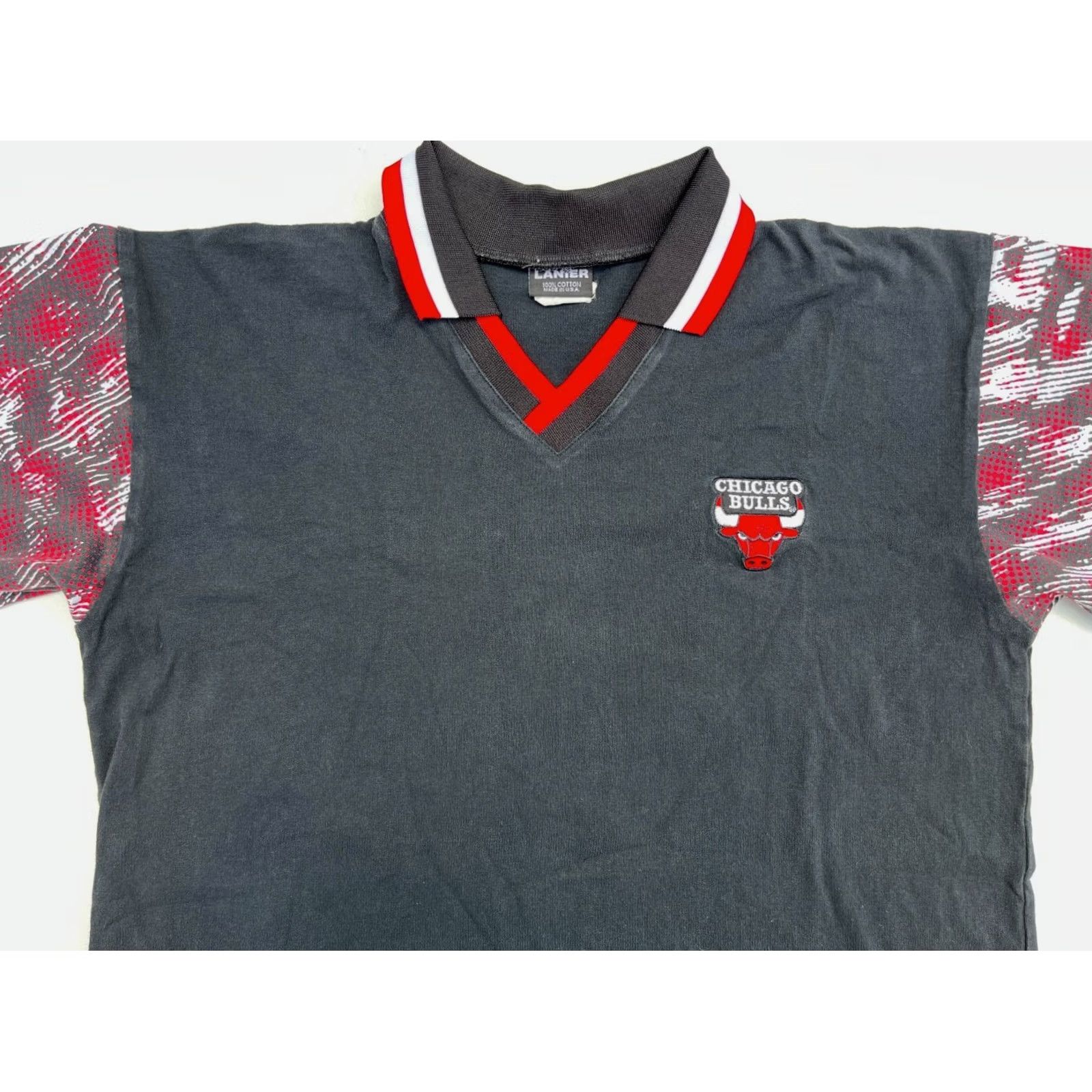 Vintage Lanier Men’s Vintage 90s Chicago Bulls Polo Shirt Polo Shirt M Black 90s Mens Lanier Vintage Bulls Polo Size US M / EU 48-50 / 2 - 3 Thumbnail