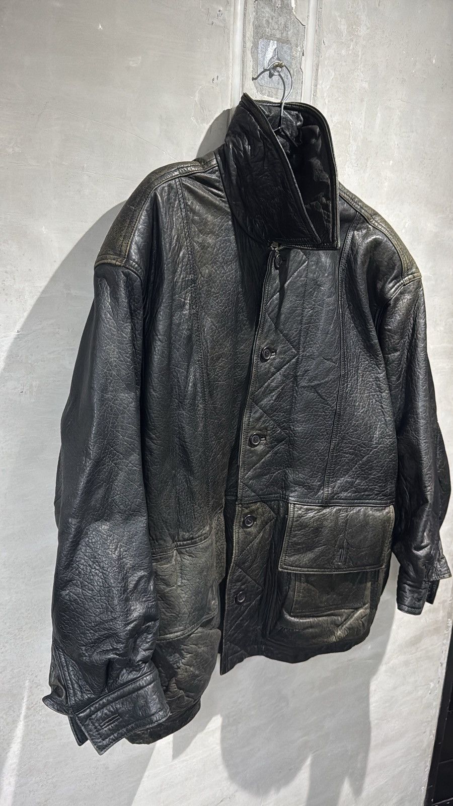Hai Sporting Gear VINTAGE 80s HAI SPORTING GEAR ISSEY MIYAKE LEATHER JACKET Size US L / EU 52-54 / 3 - 2 Thumbnail