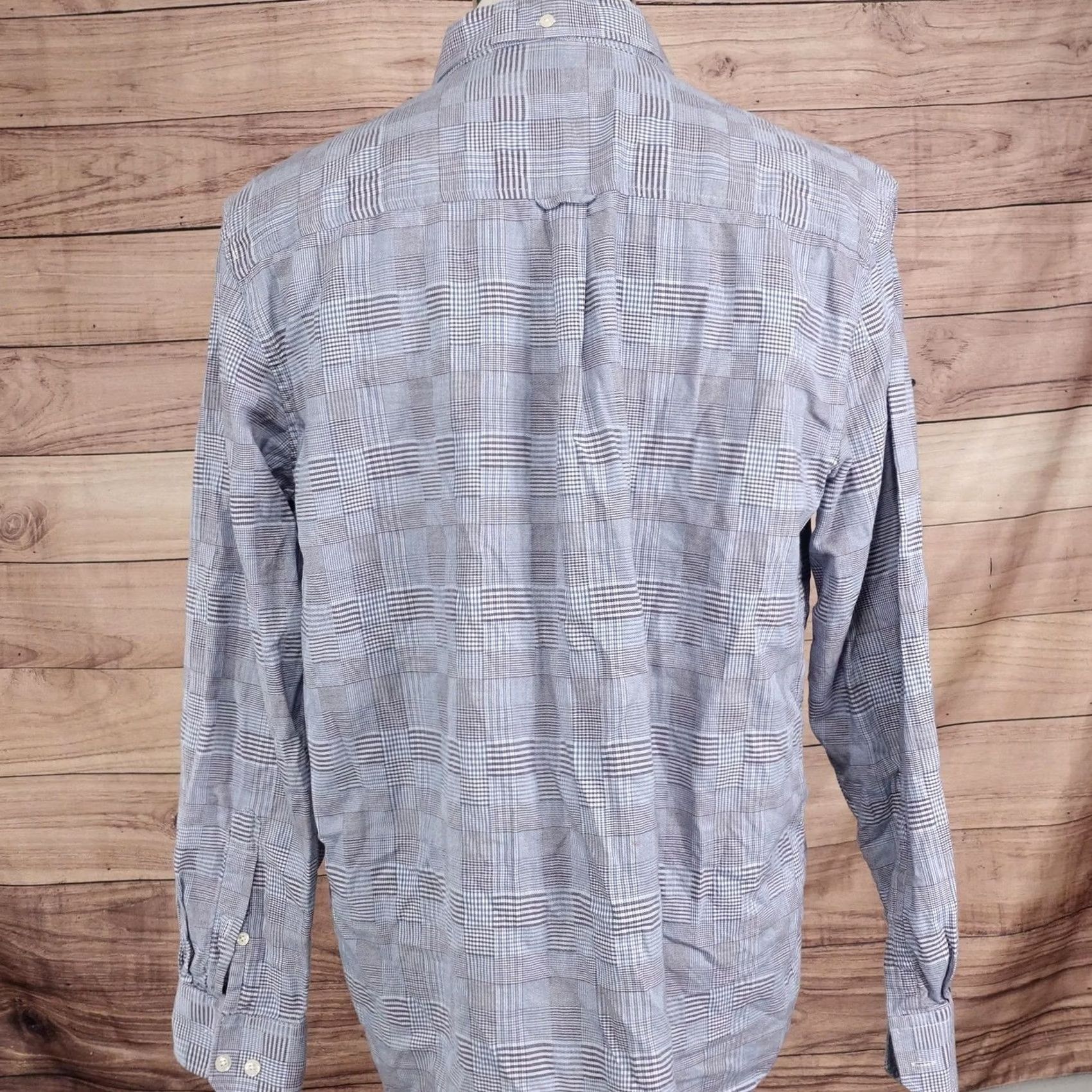 Ben Sherman Ben Sherman Shirt Mens XL Blue Plaid Long Sleeve Button-Up Regular Fit Size US XL / EU 56 / 4 - 4 Thumbnail