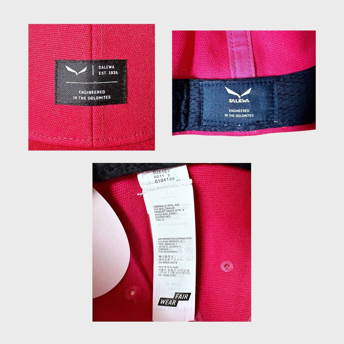 SALEWA Salewa Men’s Puez Canvas Flat Baseball Rose Red Hat Sz OS Size ONE SIZE - 10 Thumbnail
