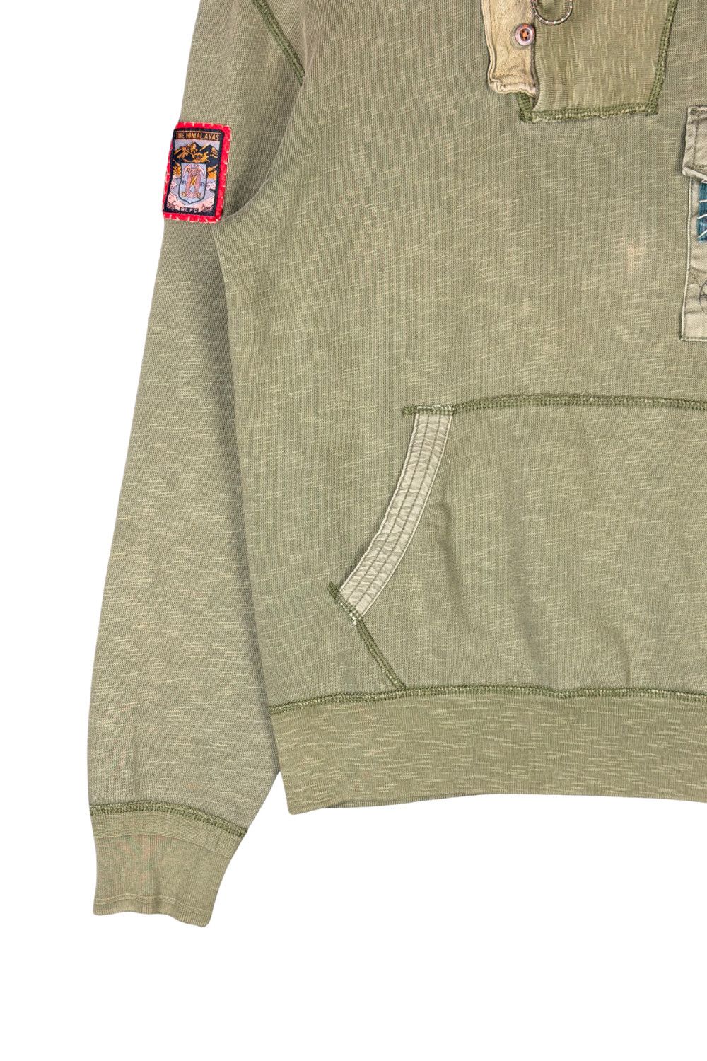 Polo Ralph Lauren 2005 Polo Ralph Lauren Expedition Himalayan Patchwork Hoodie Size US M / EU 48-50 / 2 - 16 Thumbnail