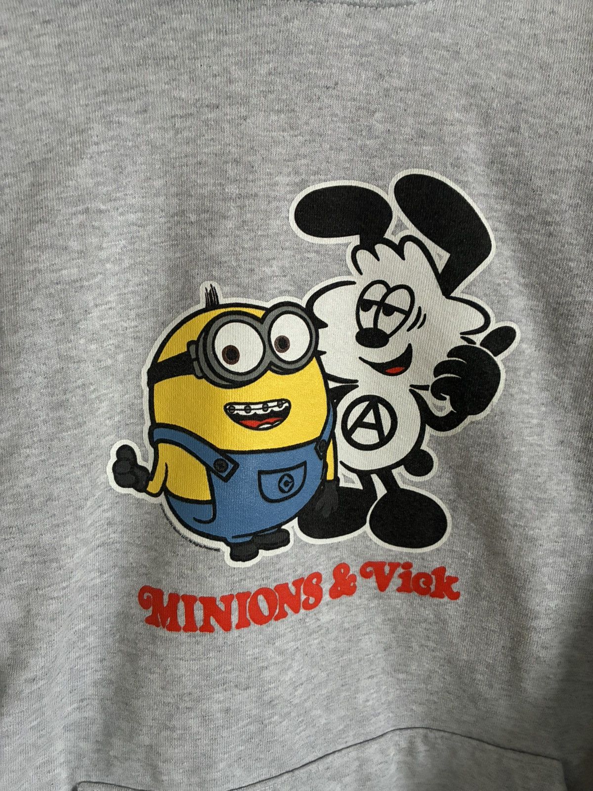 Wasted Youth VERDY x Minions Hoodie Vick & Otto Grey XL2022 Size US XL / EU 56 / 4 - 2 Thumbnail