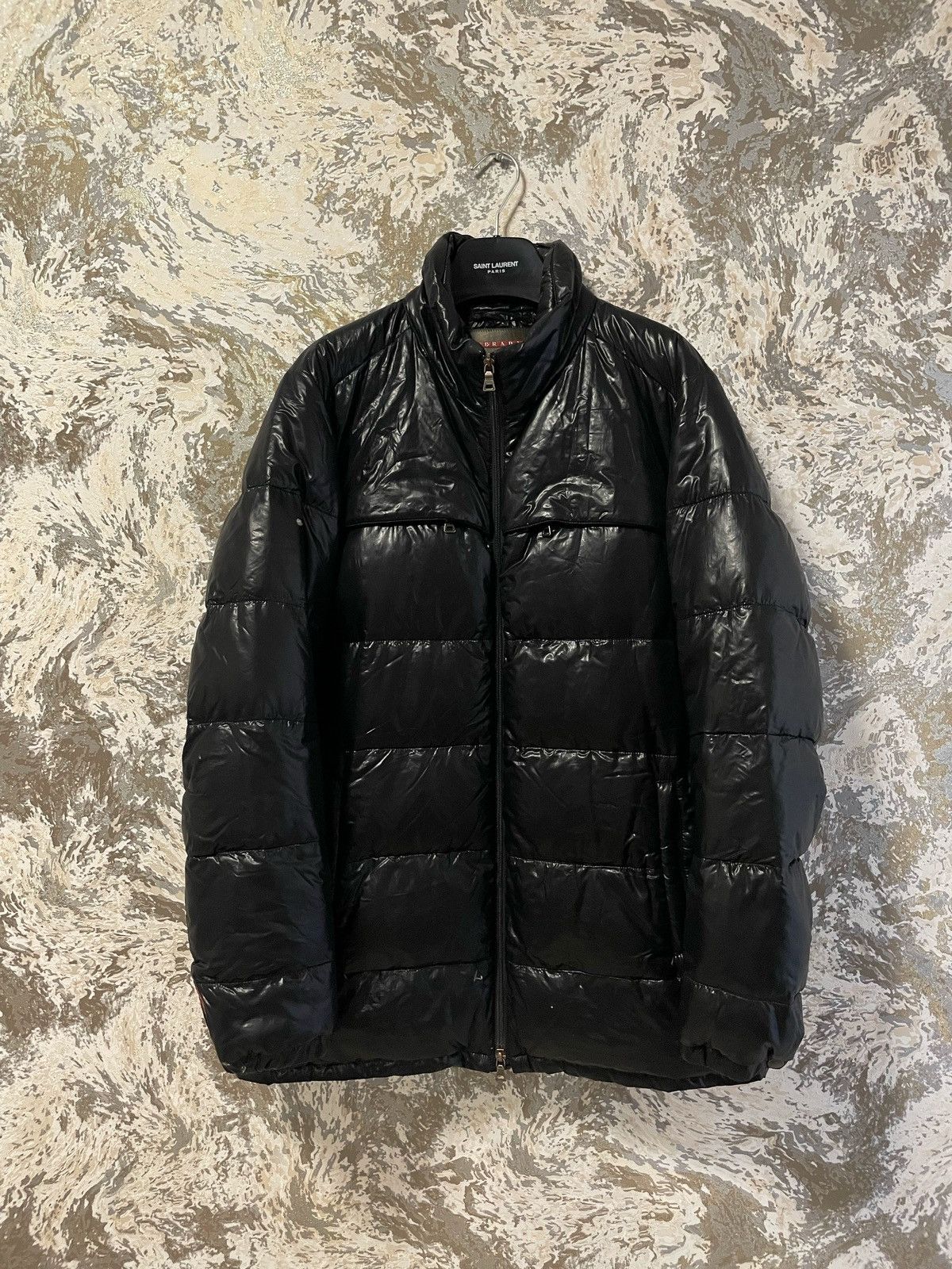 Prada Vintage Prada Nylon Down Jacket Black 2009 | Grailed