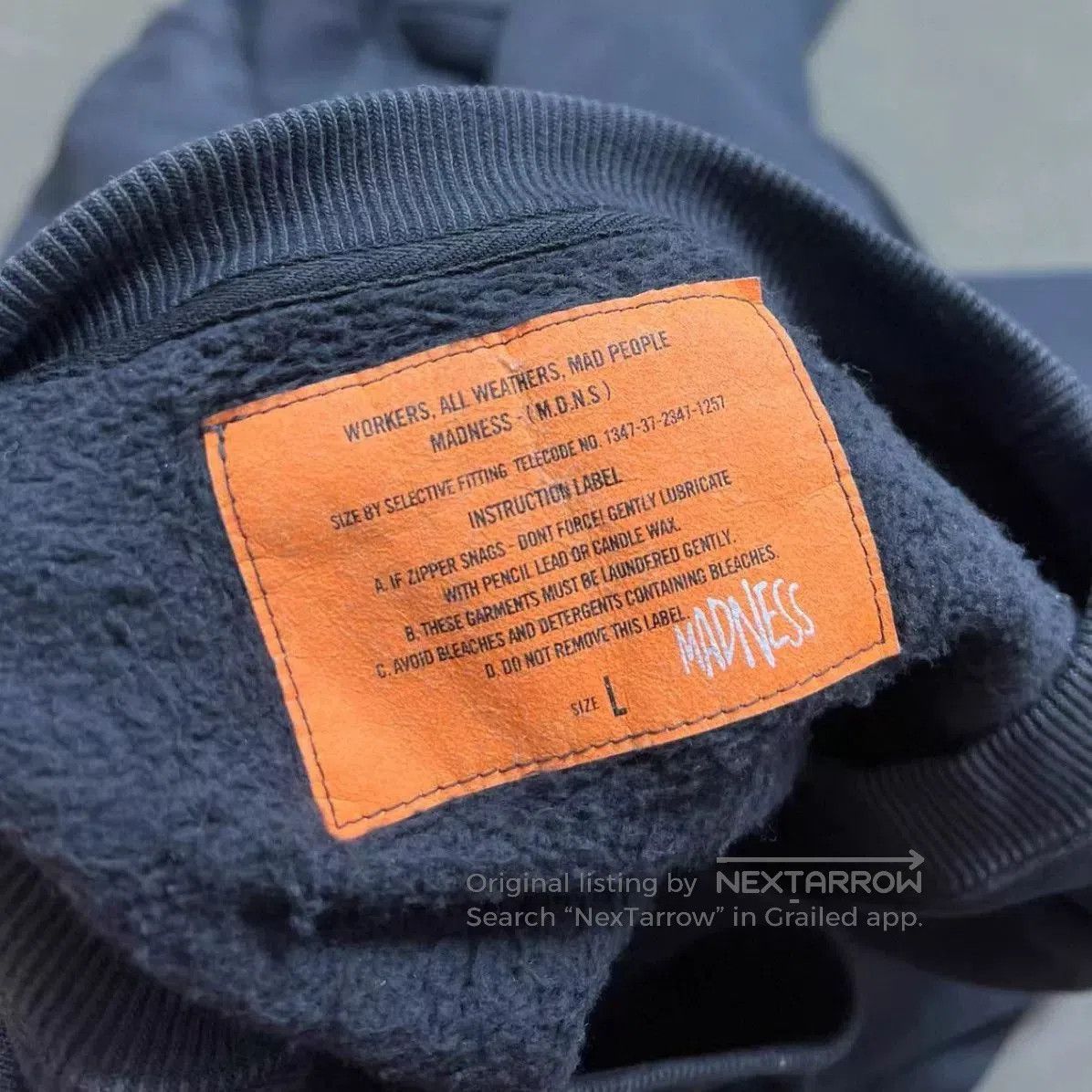 Madness MADNESS 20AW Japanese Vintage Sweatshirt. Size US L / EU 52-54 / 3 - 5 Thumbnail