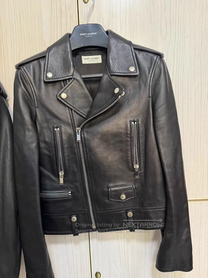 Saint Laurent Paris Saint Laurent Paris Biker Zip Sheep Leather Jacket Size XS / US 0-2 / IT 36-38 - 1 Thumbnail