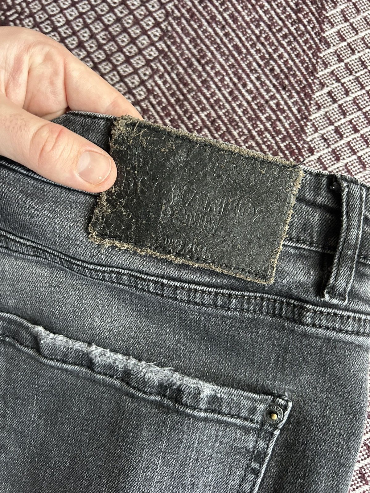 Dsquared2 Dsquared2 Distressed Black Denim Jeans Wash Italy Size 52 Size US 36 / EU 52 - 14 Thumbnail