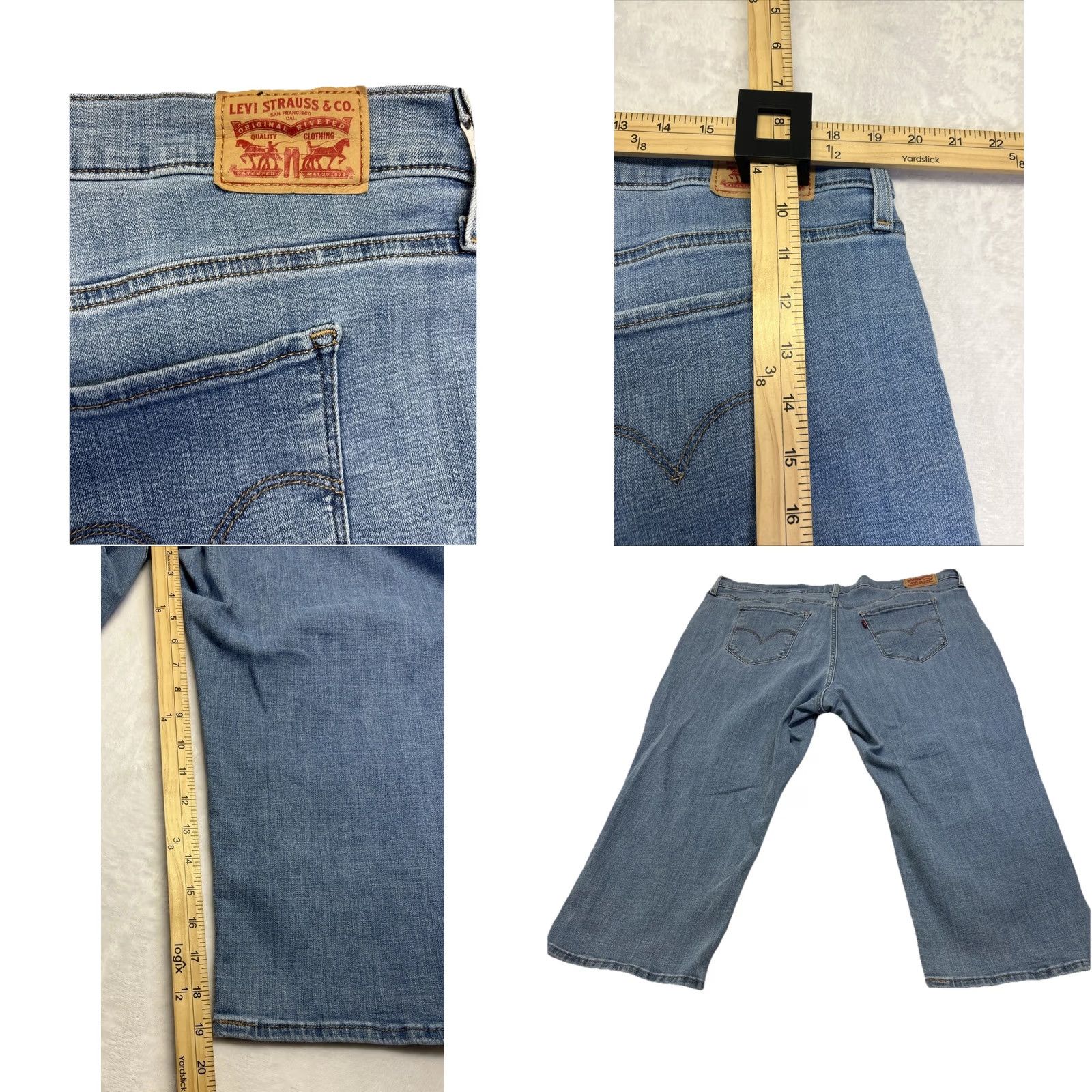 Levi's Levi’s 311 Shaping Skinny Capri Jeans Women’s 20W Light Wash Stretch Mid Rise Capri Slim Plus Size Blue Jeans Women’s Mens? Size 42" / US 20 - 8 Thumbnail