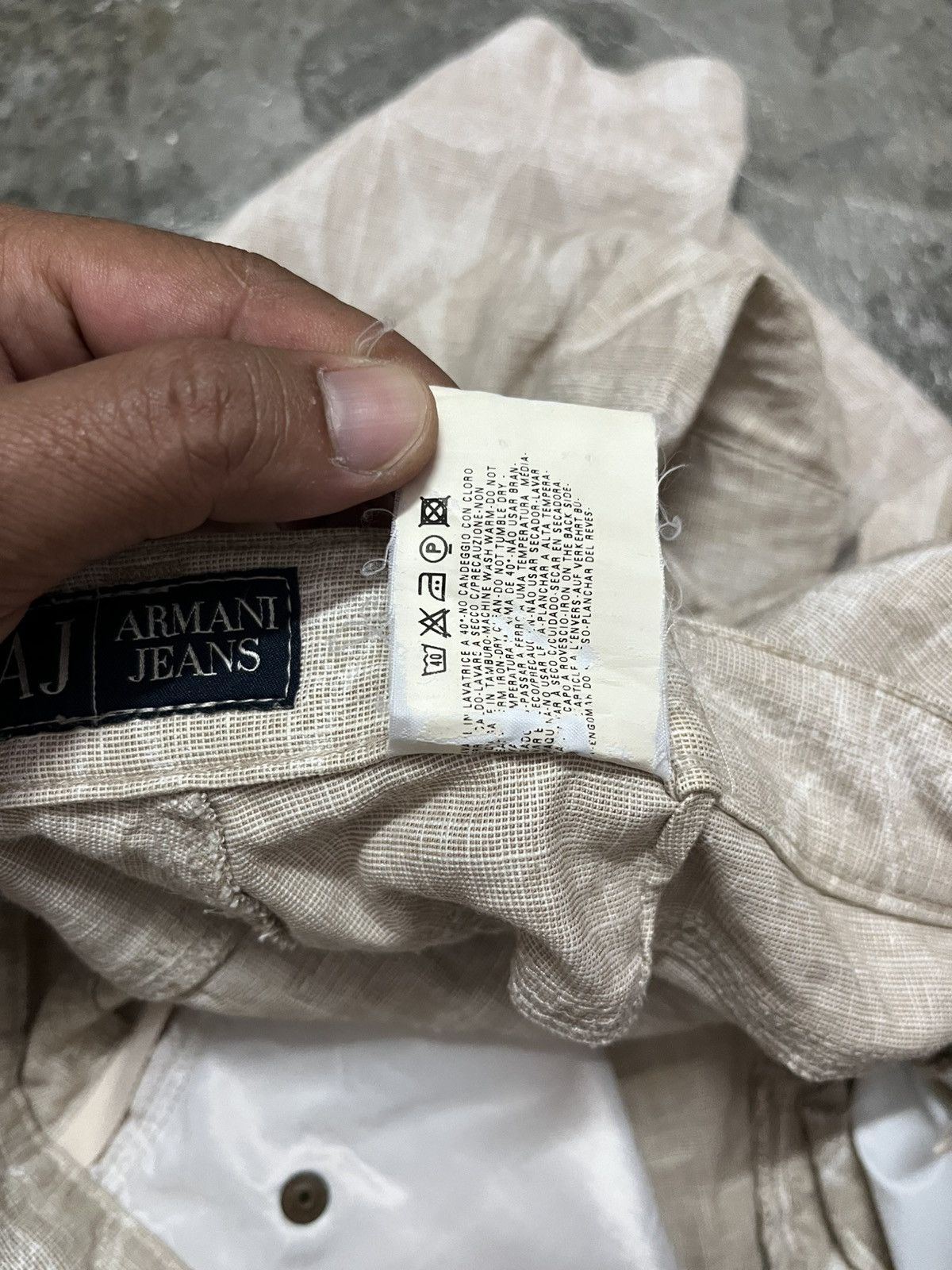 Armani VINTAGE Armani Jeans Italy Geometric All-Over Print Size US 29 - 6 Thumbnail