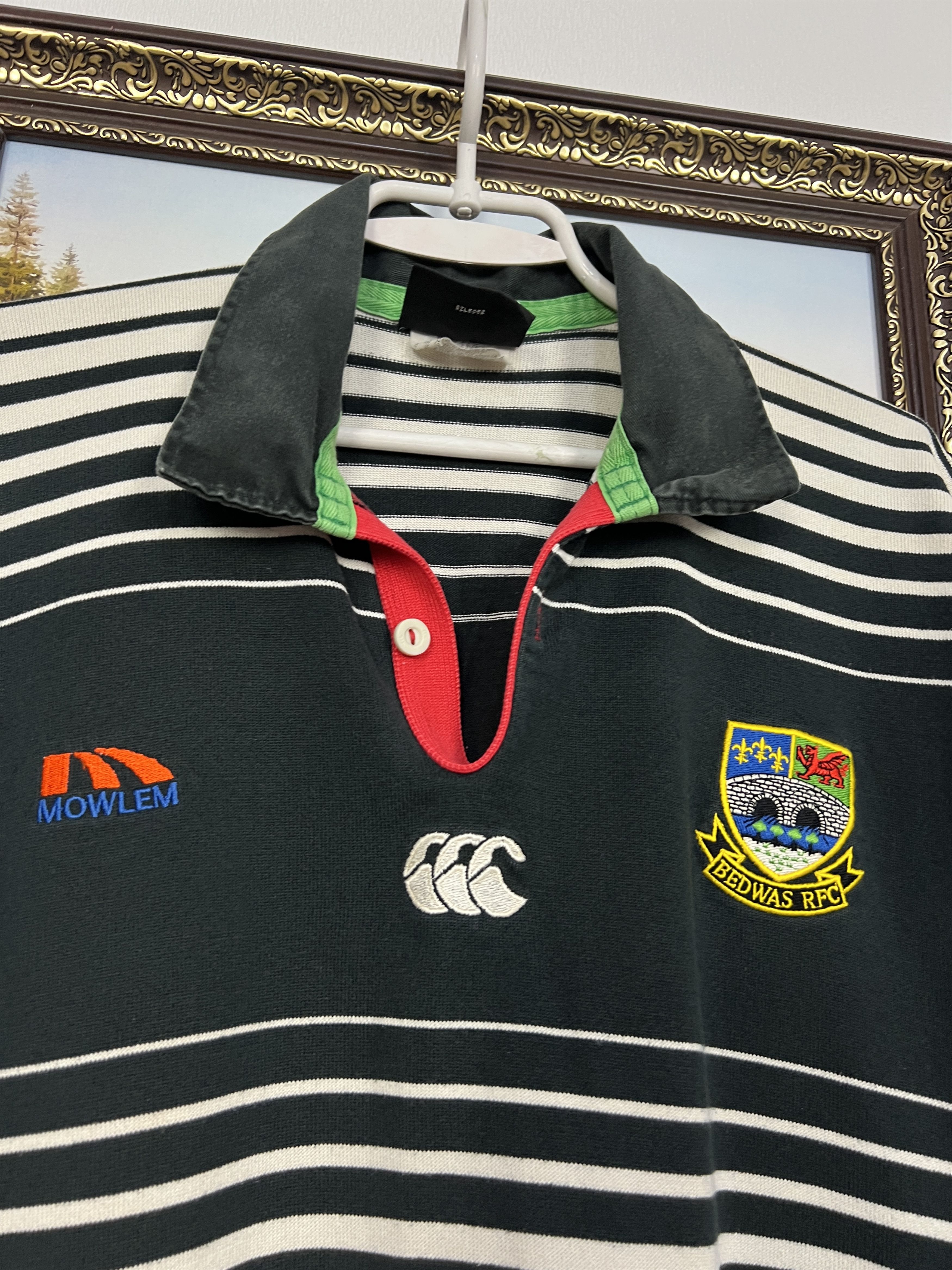 Canterbury of New Zealand Canterbury Player Issue Bedwas Rugby Union Jersey Trikot Size US L / EU 52-54 / 3 - 3 Thumbnail