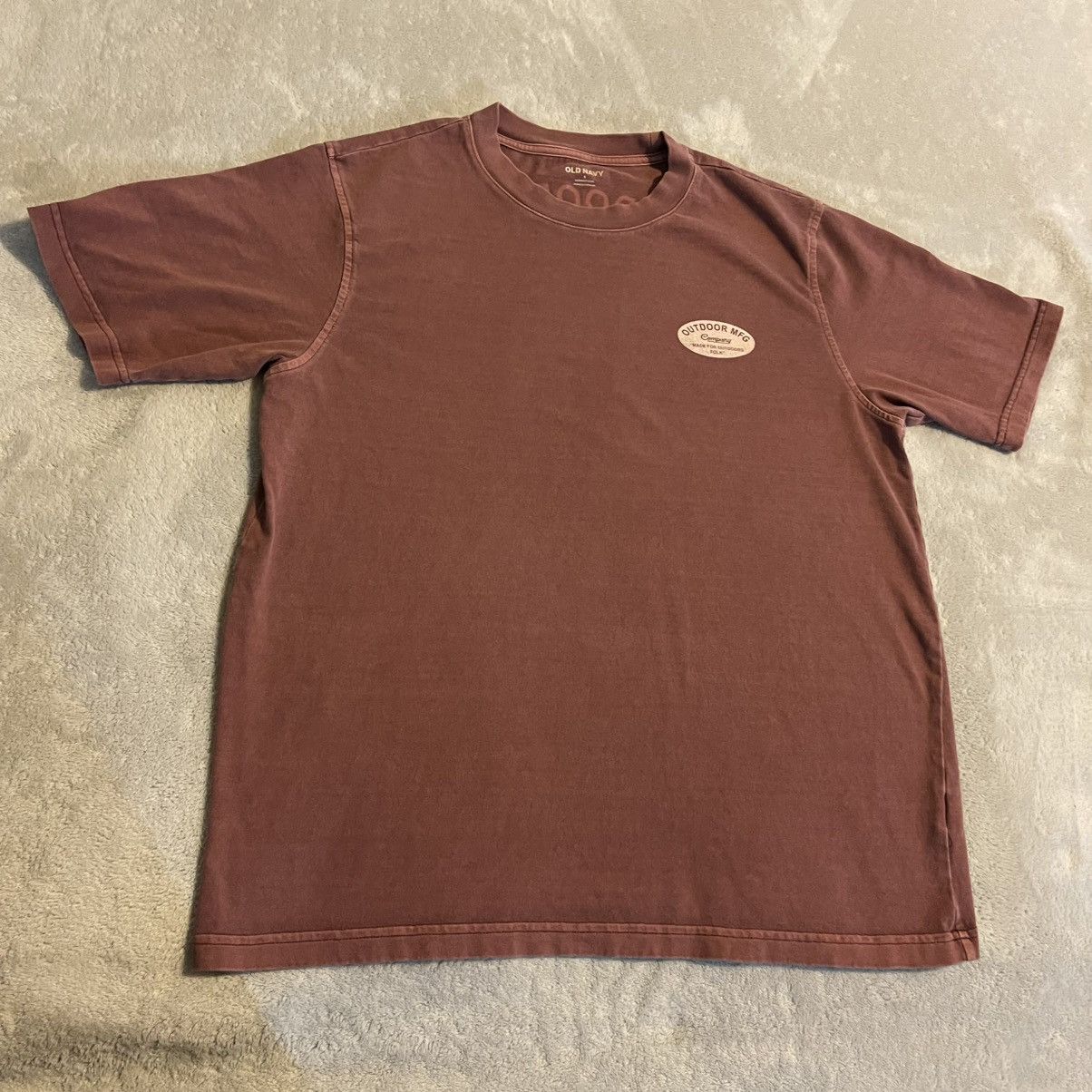 Old Navy Old Navy Shirt Men Small Burgundy Garment Dyed Workout Tee Size US S / EU 44-46 / 1 - 1 Thumbnail