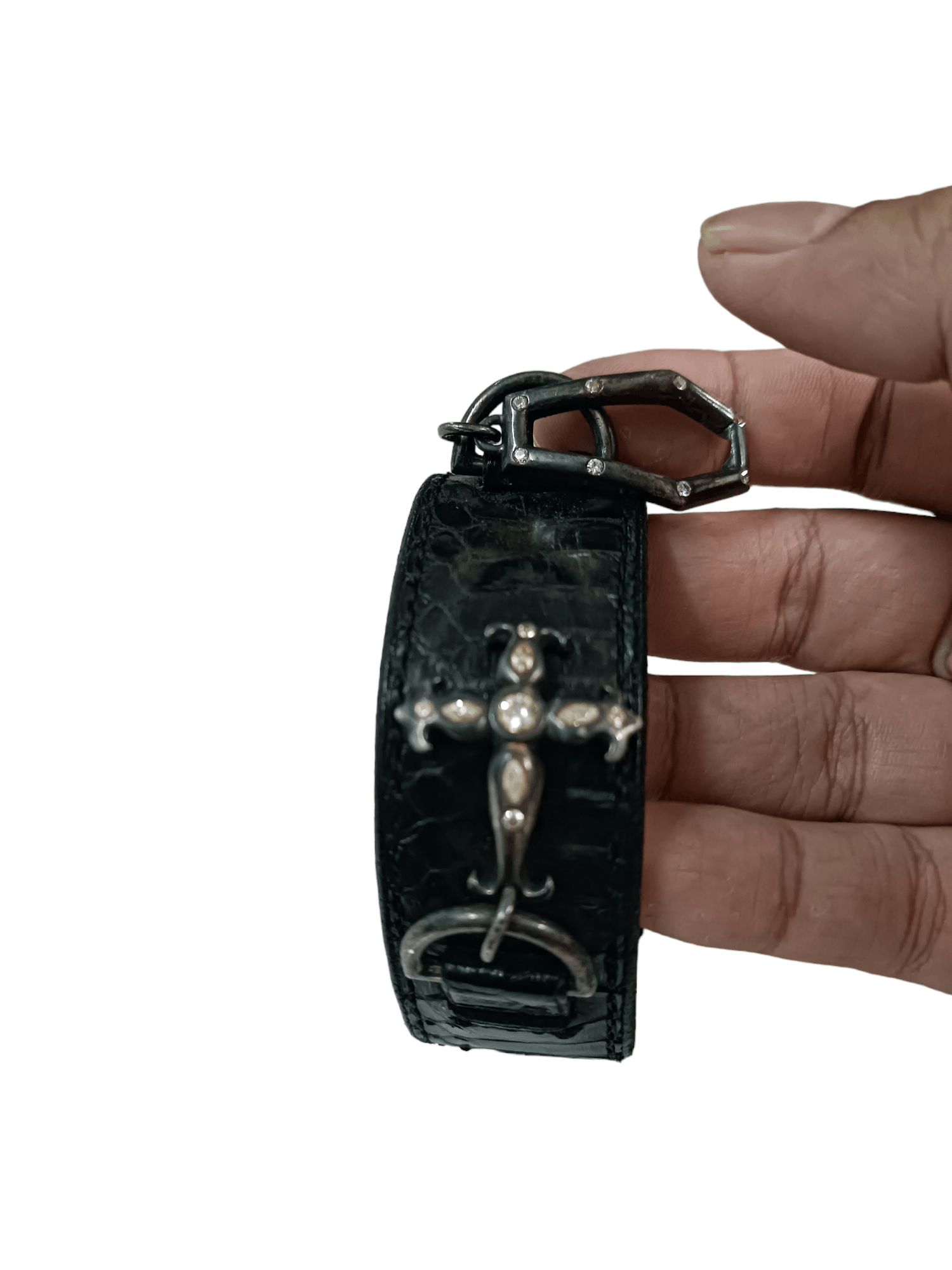Leather Cross Leather bracelet Size ONE SIZE - 2 Thumbnail