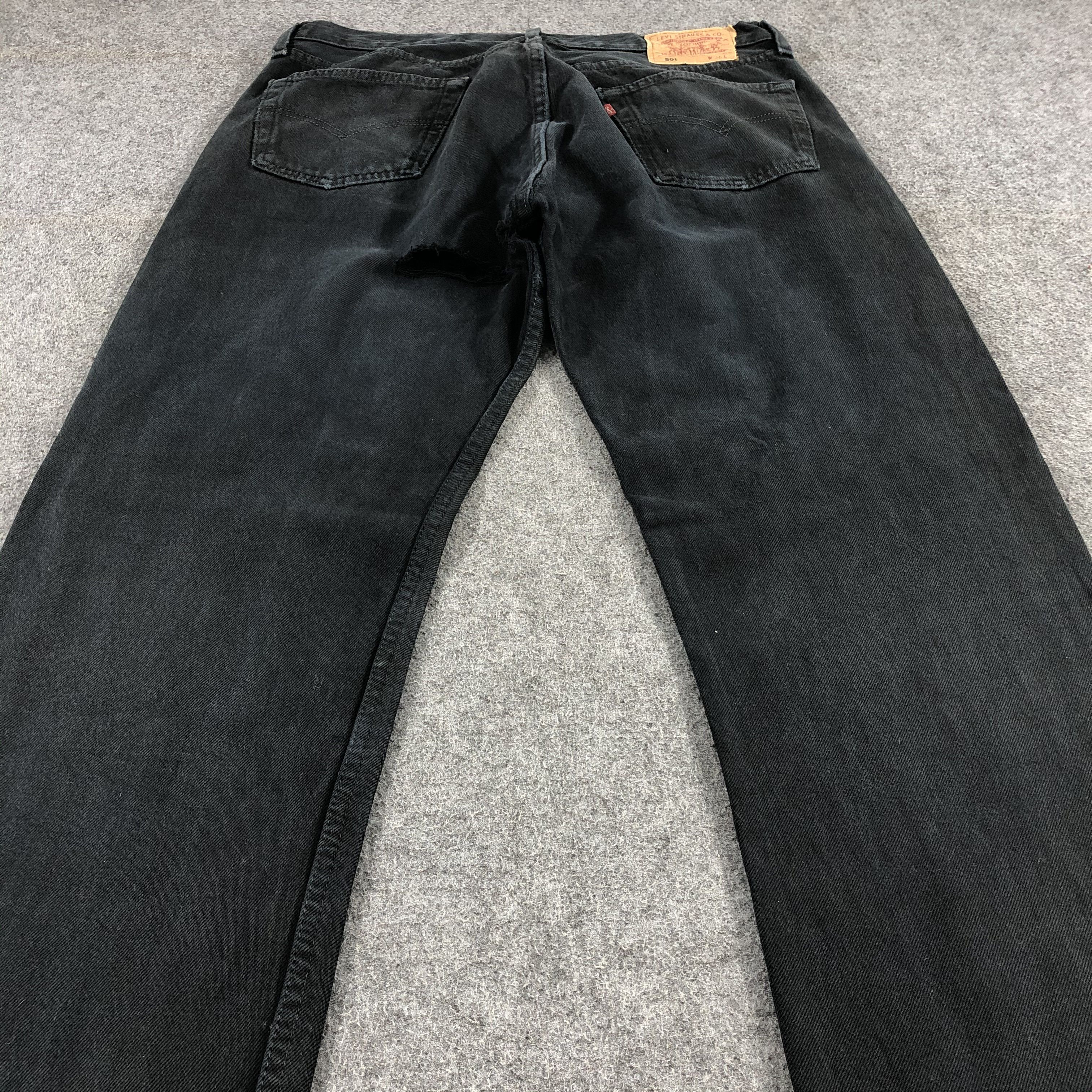 Levi's Vintage Ripped 90s Levis 501 Jeans-JM1600 Size US 34 / EU 50 - 4 Thumbnail