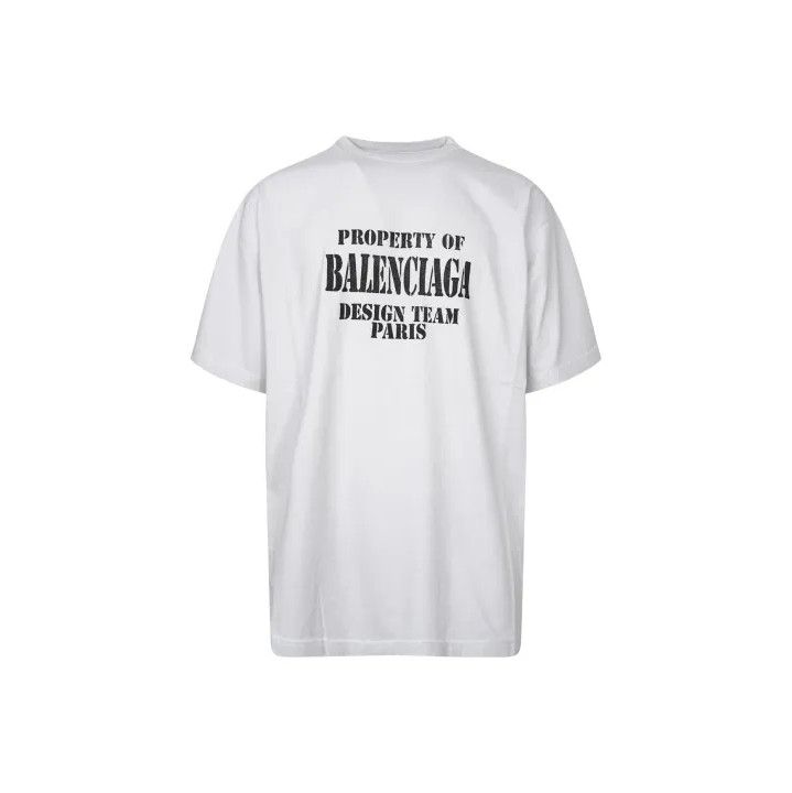 Balenciaga Balenciaga Design Team Logo Print Short Sleeve T-Shirt Size US L / EU 52-54 / 3 - 1 Thumbnail