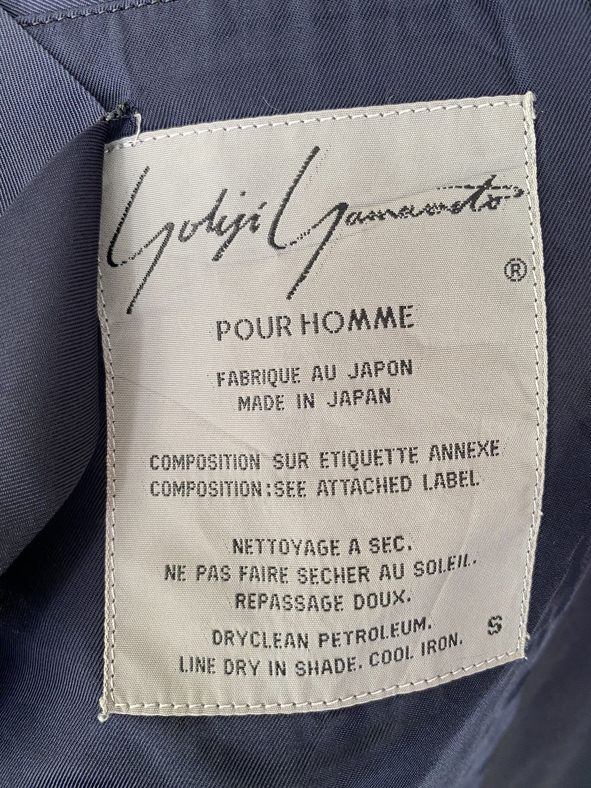 Yohji Yamamoto Vtg🔥iconic YOHJI YAMAMOTO Pour Homme Pocket Blazer Jacket Size 38S - 24 Thumbnail