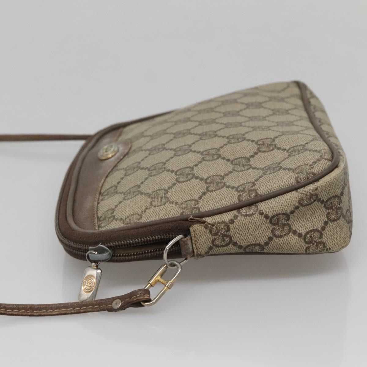 Gucci GUCCI GG Supreme Shoulder Bag Pvc Beige Gold 56 02 068 Size ONE SIZE - 4 Thumbnail