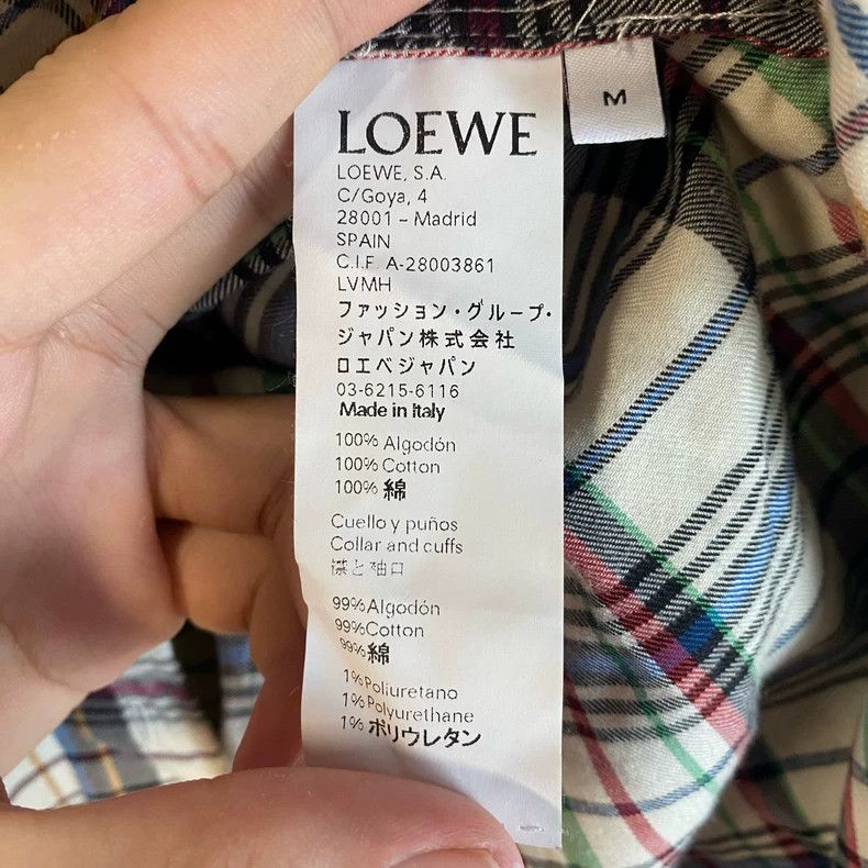 Loewe LOEWE Colorful plaid shirt and long coat Size M / US 6-8 / IT 42-44 - 4 Thumbnail