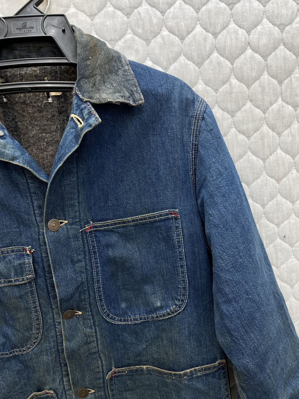 Sears 🔥STEALS🔥 VTG SEARS BLANKET LINED DENIM CHORE JACKET Size US S / EU 44-46 / 1 - 14 Thumbnail