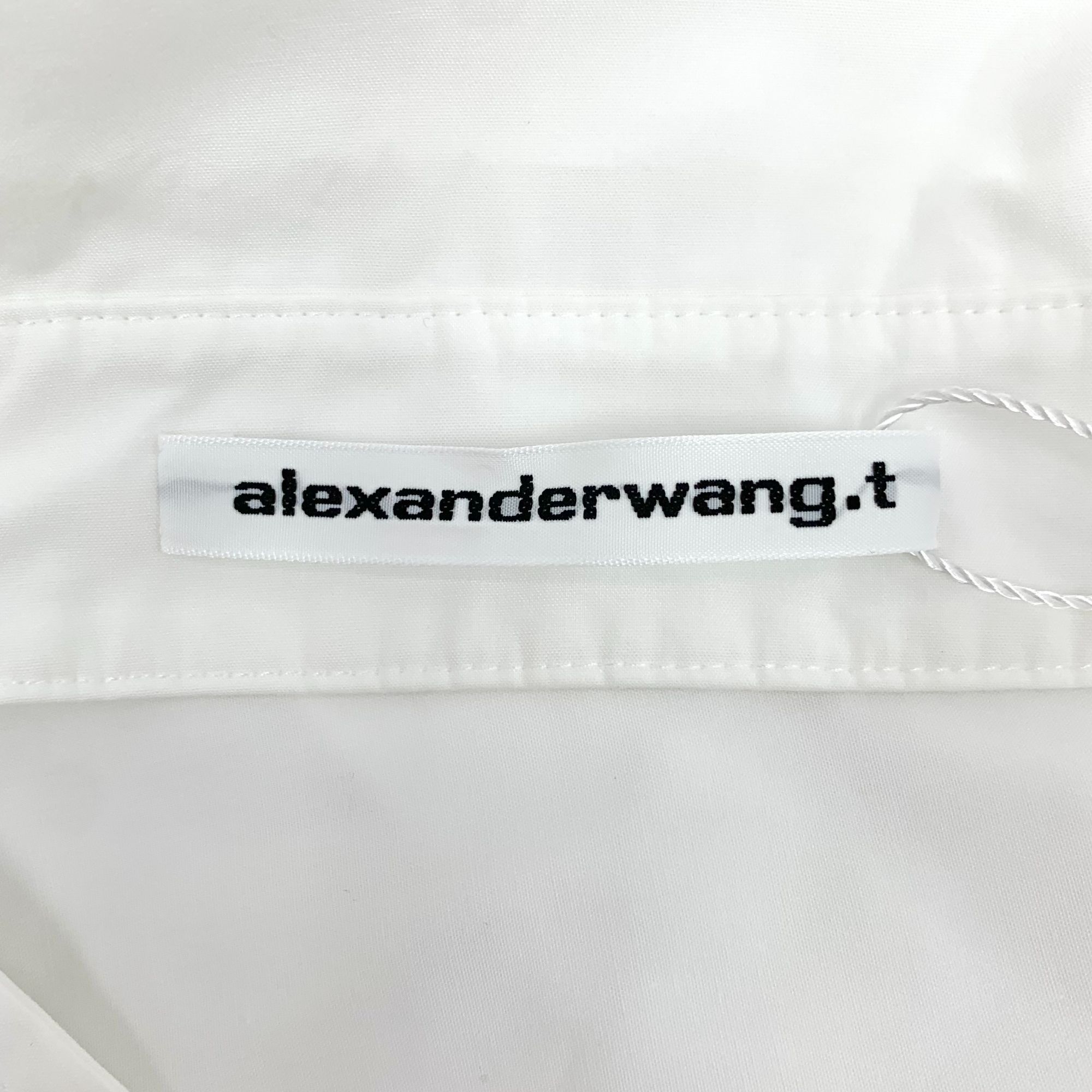 Alexander Wang Alexander Wang T White Cotton Off-The-Shoulder Lapel Single- Size XS / US 0-2 / IT 36-38 - 2 Thumbnail