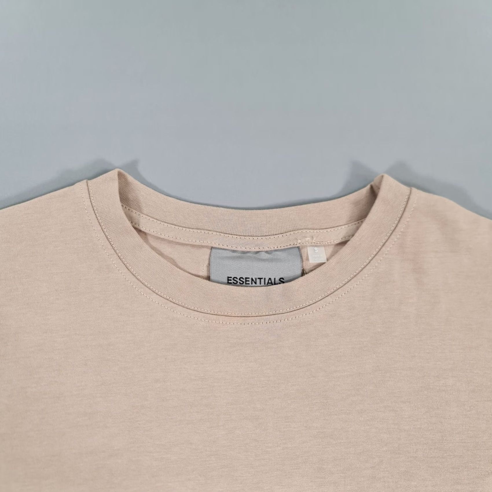 Fear of God Fear Of God Essentials Shirt S Mens Beige Oversized Crew Neck 100% Cotton Tee FOG Size US S / EU 44-46 / 1 - 2 Thumbnail
