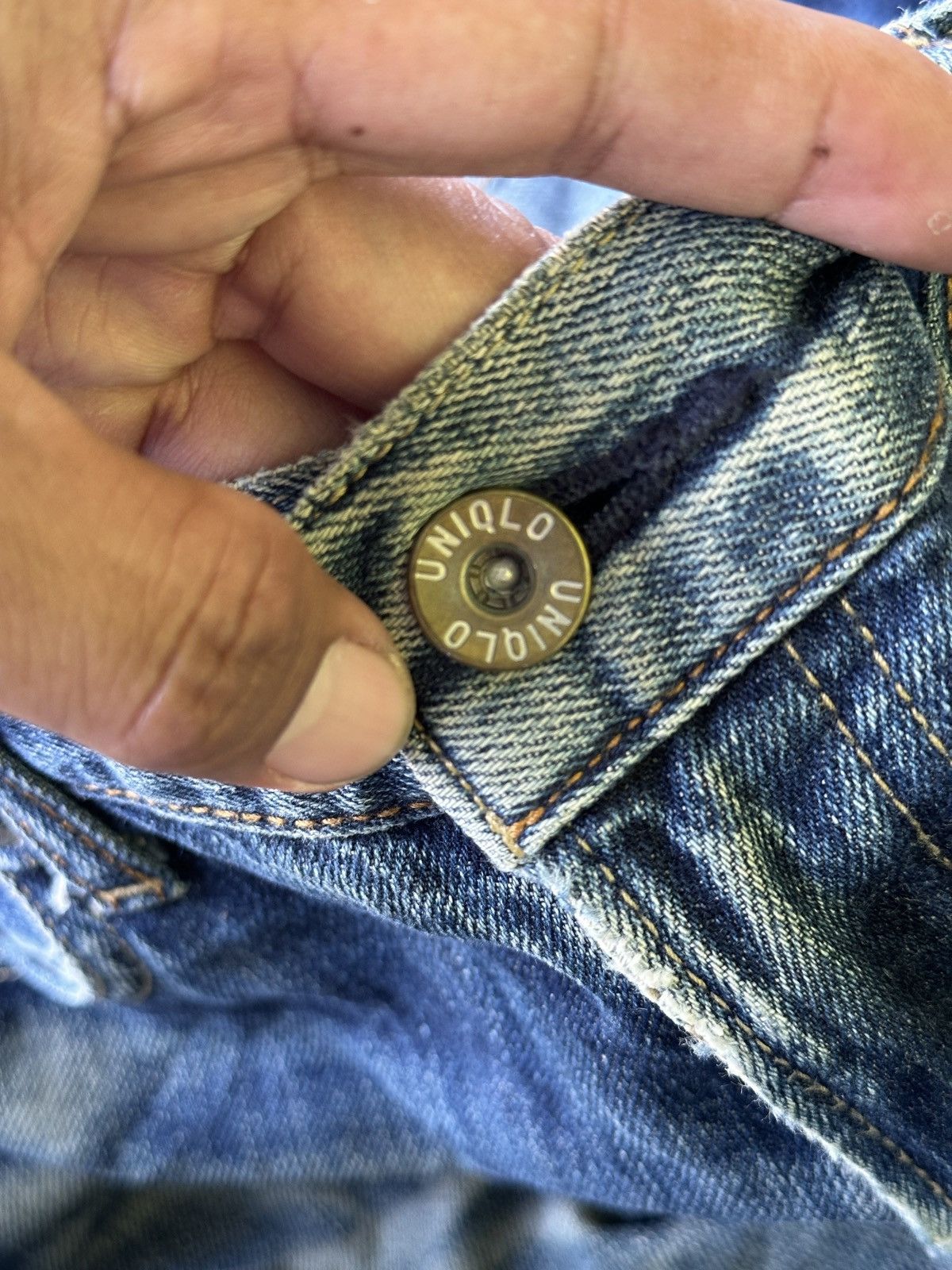 Japanese Brand Distress Uniqlo Selvedge 32x37 . Size US 32 / EU 48 - 13 Thumbnail