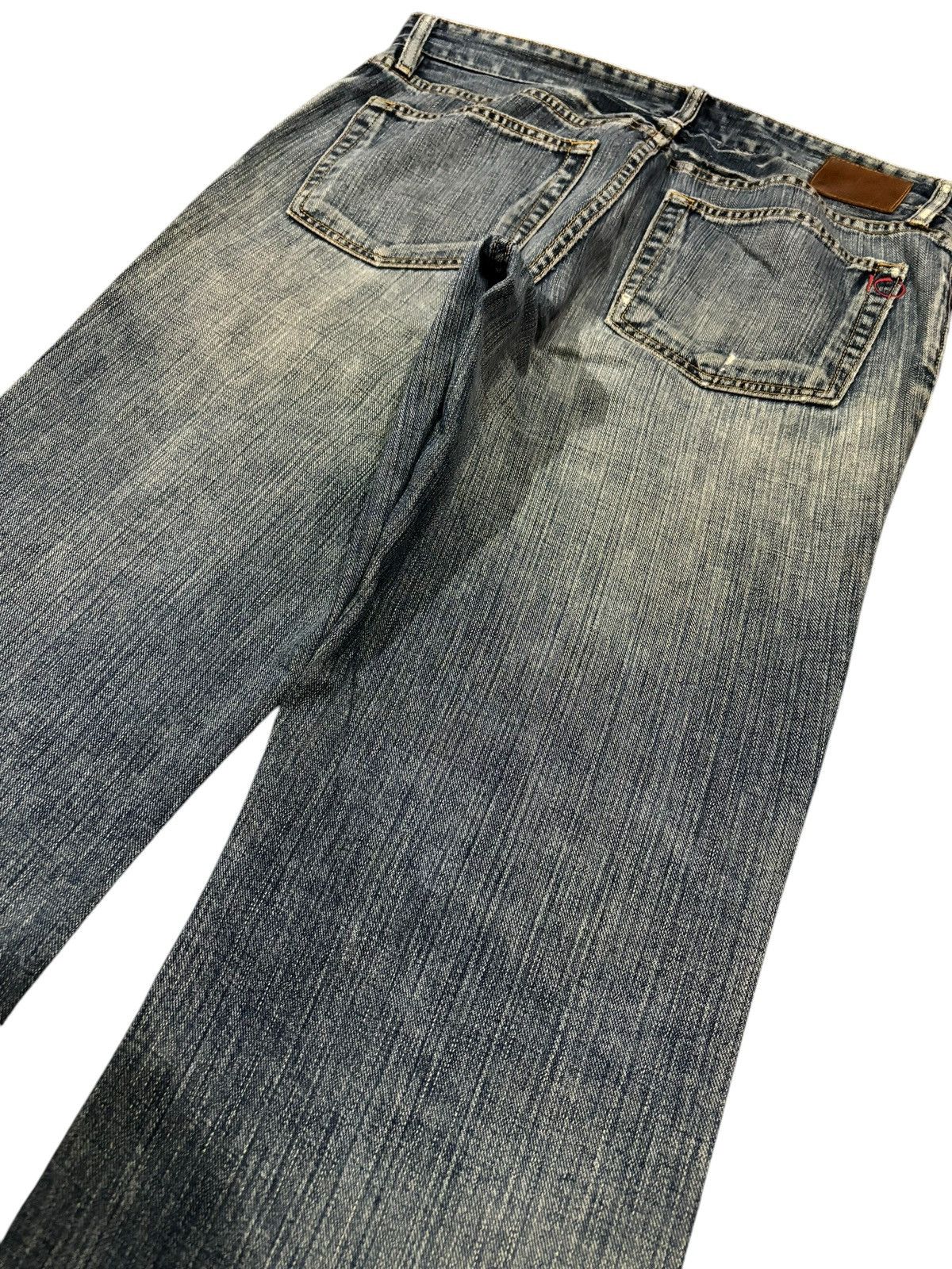 14th Addiction × Gap × Japanese Brand 90s Vtg GAP 10th Anniversary Distressed Faded Straight Jeans Size US 35 - 5 Thumbnail
