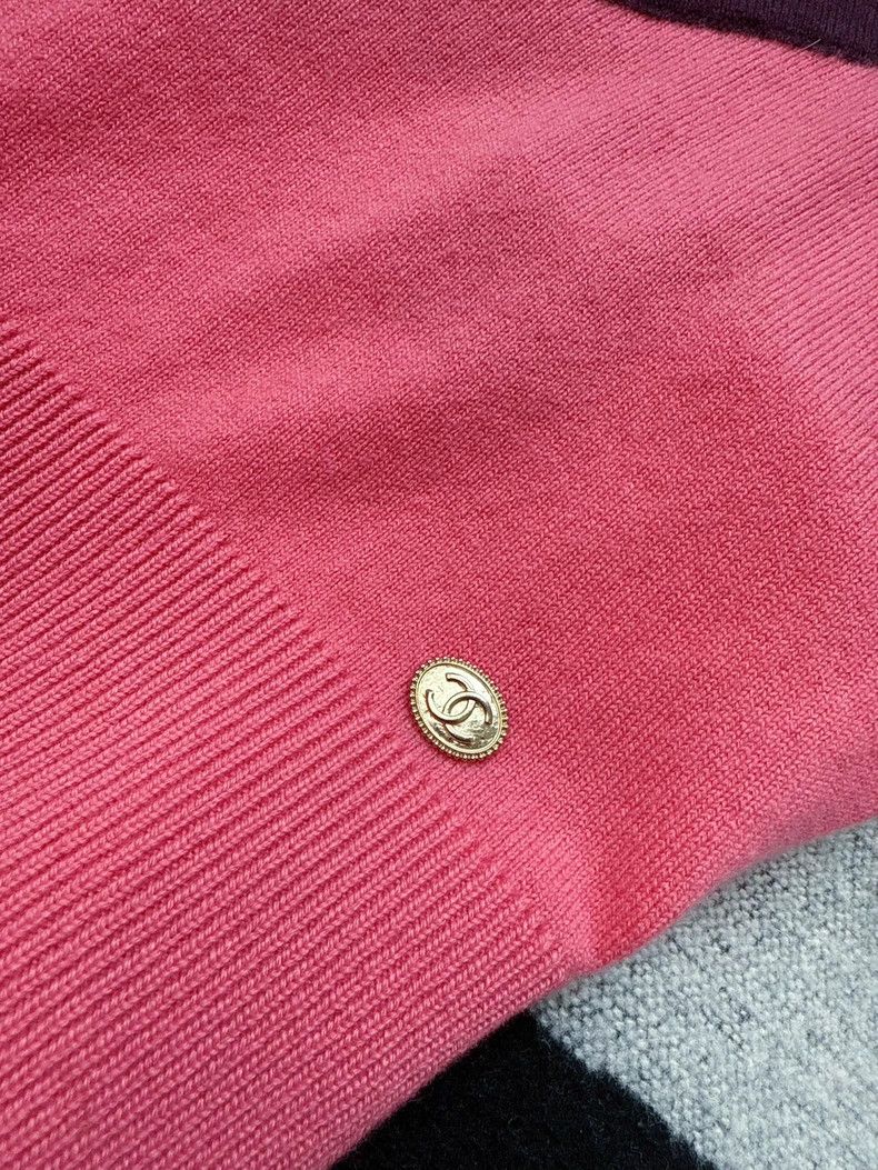 Chanel Chanel 20A Kangpeng Street Pink and brown knitted cashmere Size XS / US 0-2 / IT 36-38 - 3 Thumbnail