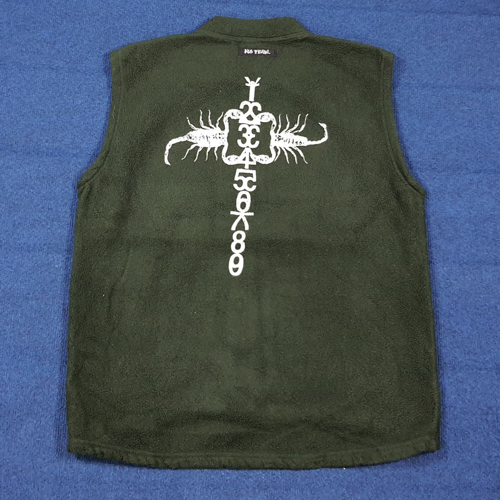 No Fear Vintage 90s No Fear Fleece Vest Gorpcore Style C279N19 Size US L / EU 52-54 / 3 - 1 Thumbnail