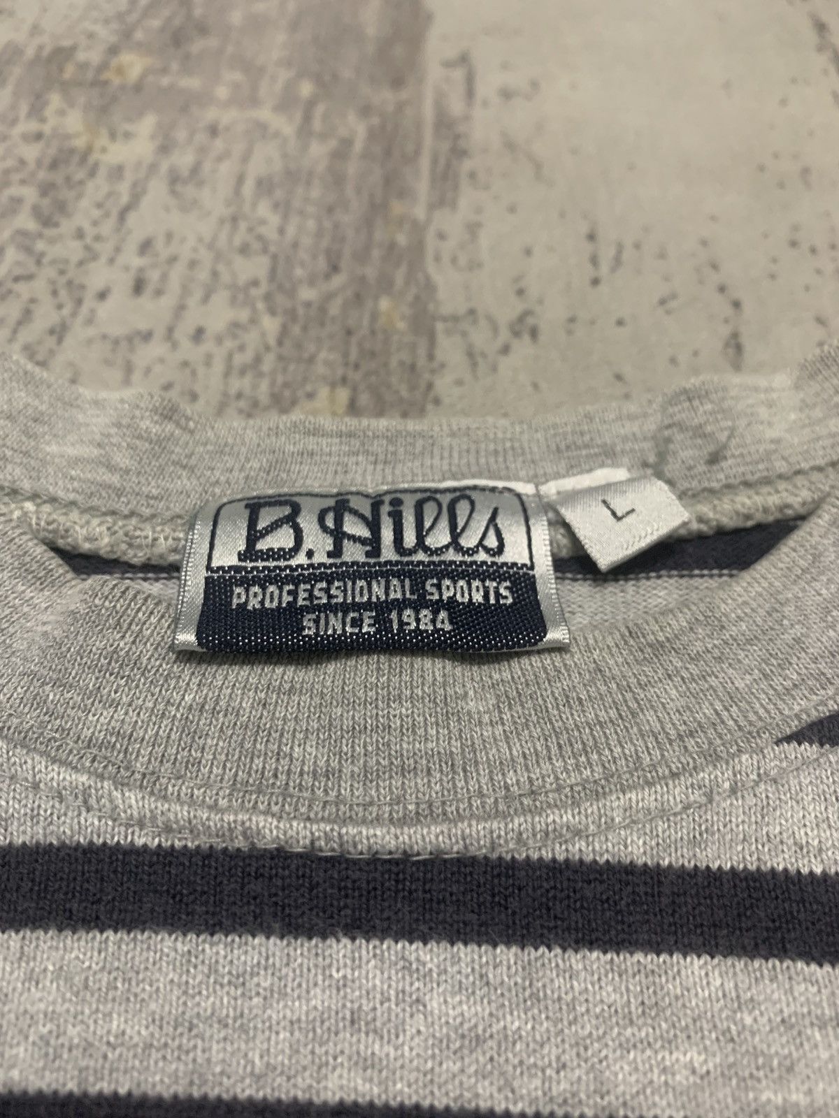 Japanese Brand Vintage 90s B. Hills Stripe Tee Size US M / EU 48-50 / 2 - 5 Thumbnail