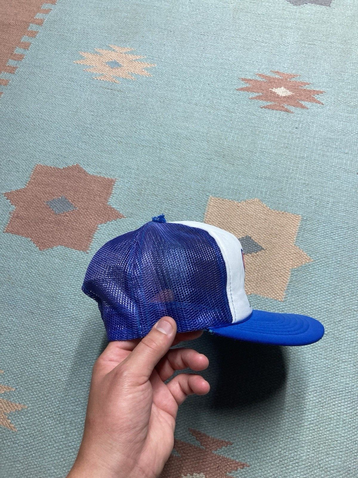 Vintage Vtg 80s trucker hat Detroit pistons 1989 champs bad boys NBA Size ONE SIZE - 8 Thumbnail