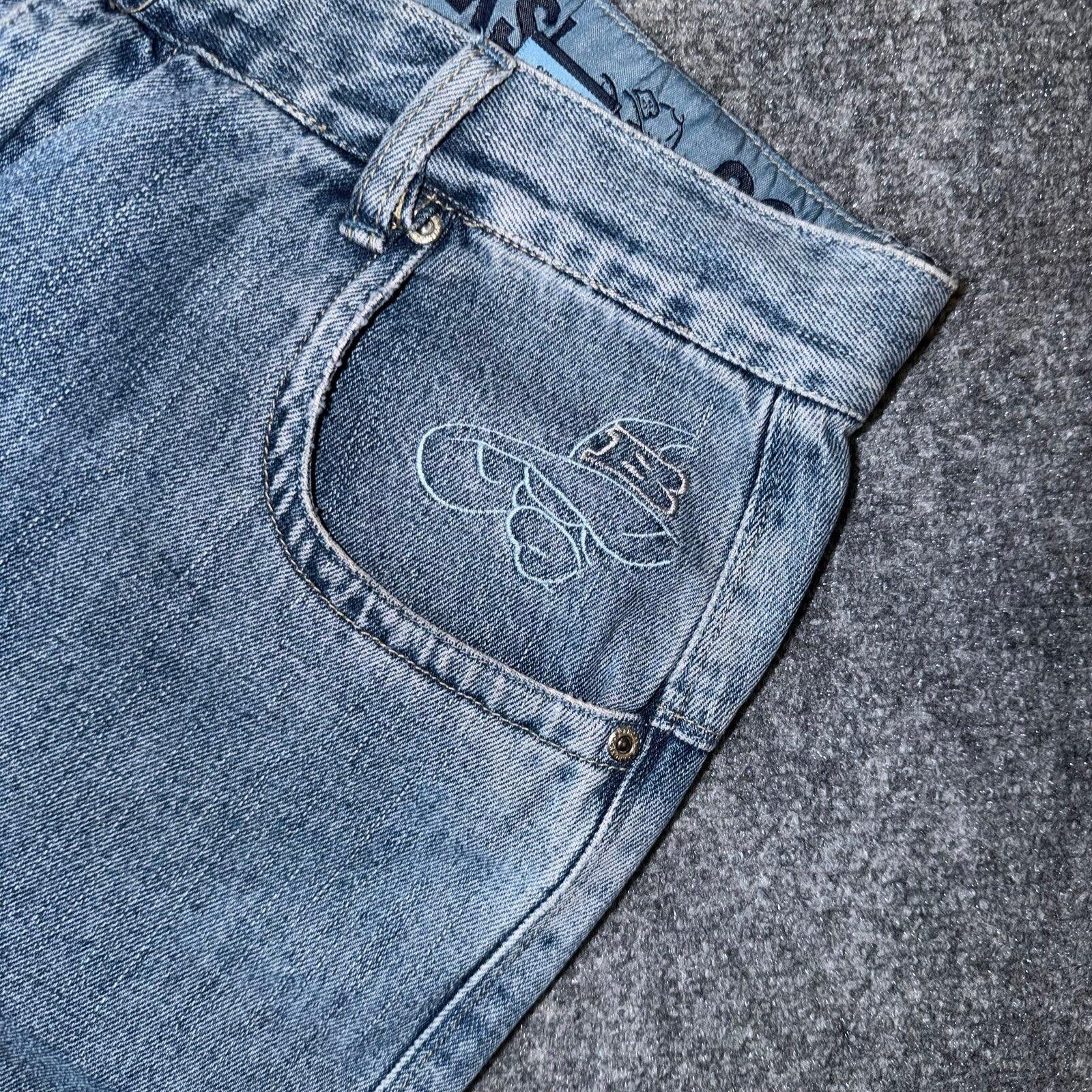 Southpole School of Hard Knocks B-Boy Baggy Denim Shorts Mens 36 Vtg Size US 36 / EU 52 - 3 Thumbnail