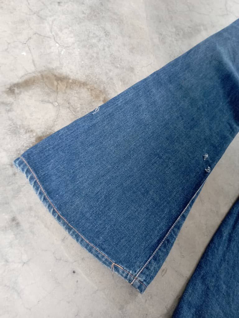 Tornado Mart Super Flare Jeans Vintage 70's Talon Zipper Cactus Jeans Size US 28 / EU 44 - 9 Thumbnail
