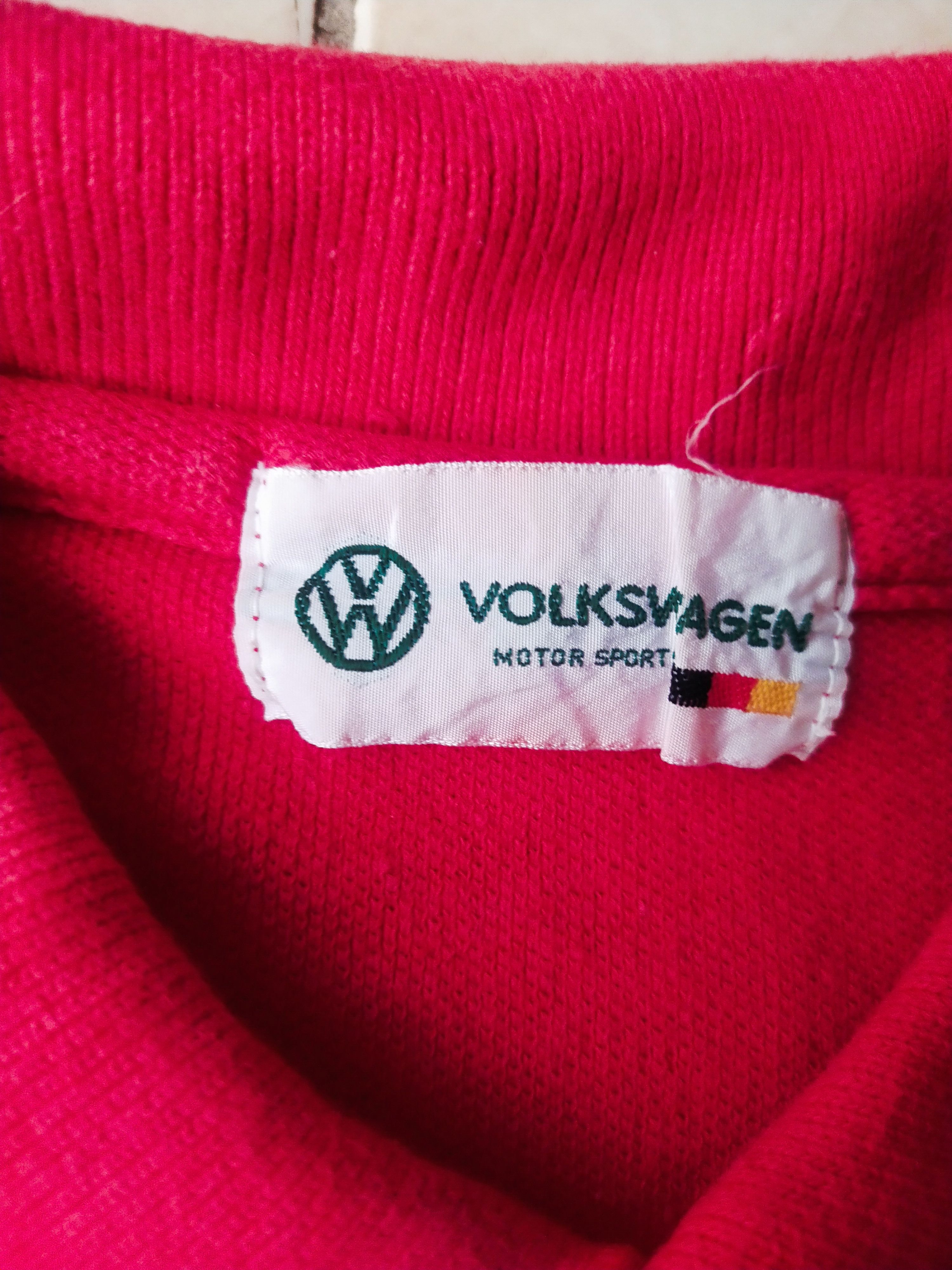 Gear for Sports Vintage 90s Volkswagen Motor Sport Polo Shirt Red Size US M / EU 48-50 / 2 - 5 Thumbnail