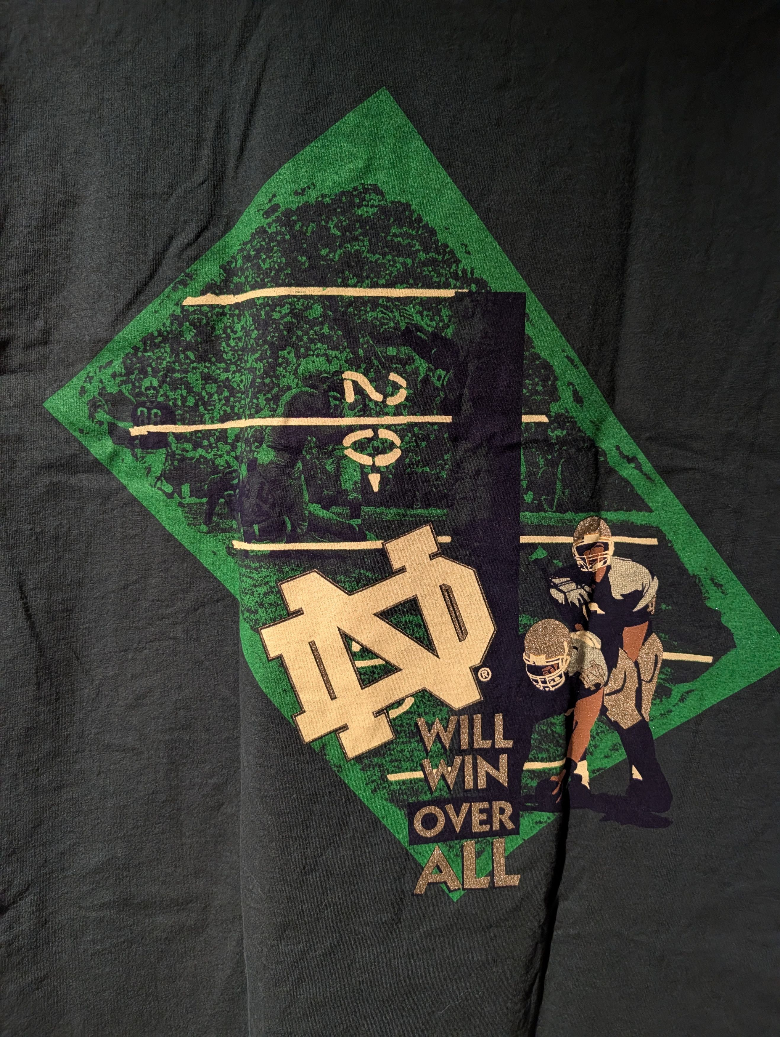 NCAA Vintage 90s Champion Notre Dame Shirt Will Win Over All Size US XL / EU 56 / 4 - 2 Thumbnail