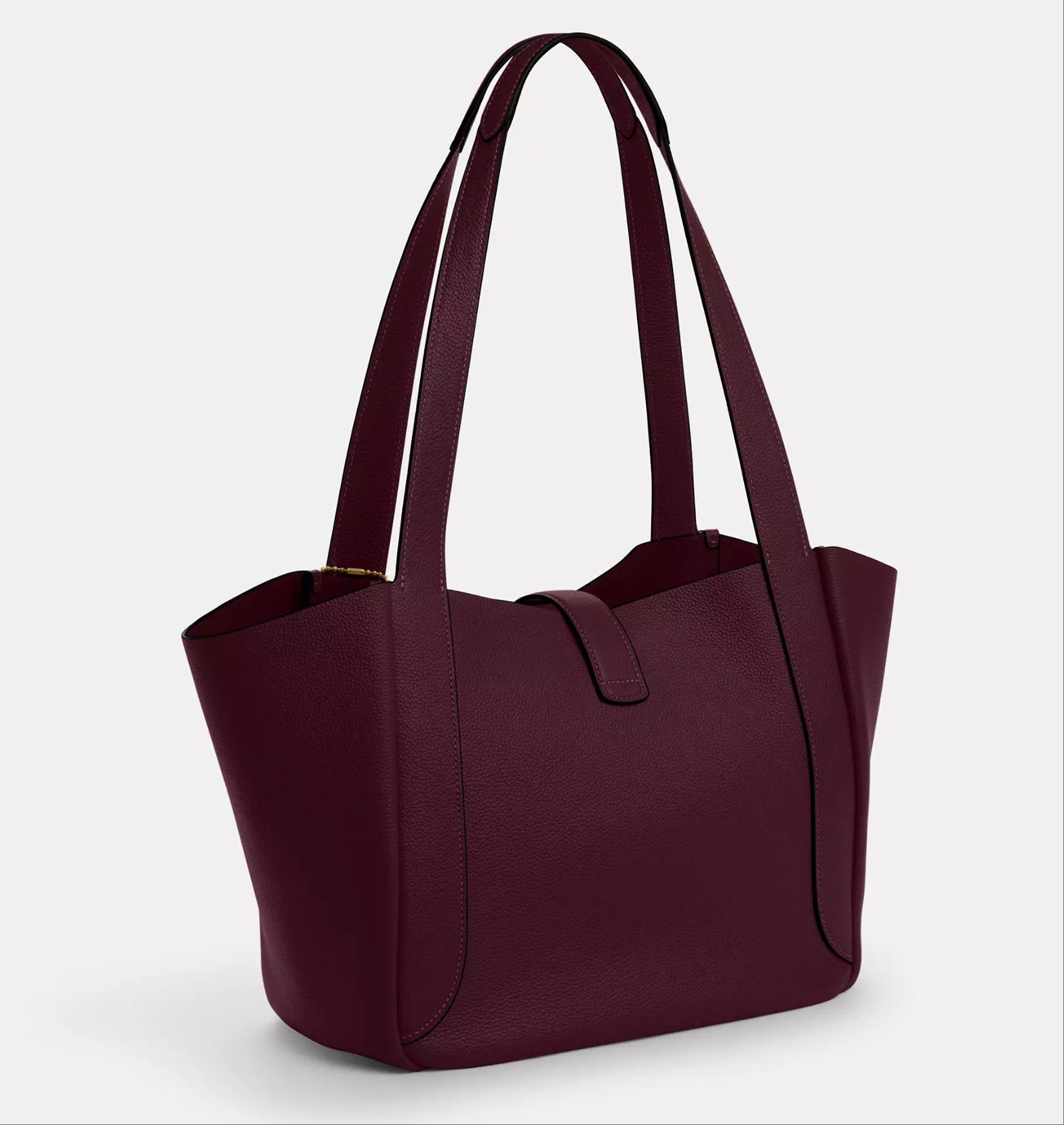 Coach Hadley Turnlock Tote Bag CAL17 Dark Wine Size ONE SIZE - 8 Thumbnail