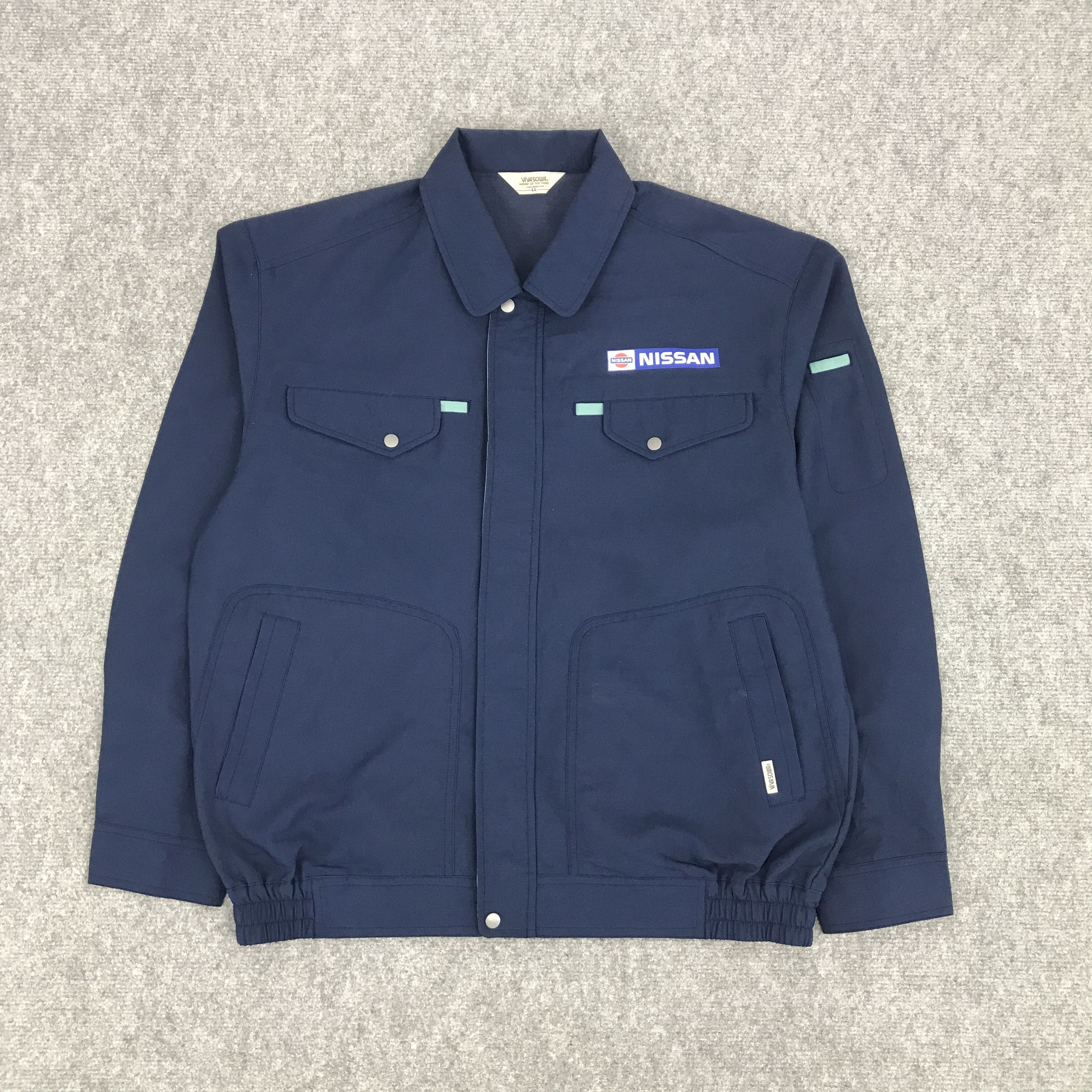 Japanese Brand NISSAN RACING WORK UNIFORM CUSTOM JACKET Size US L / EU 52-54 / 3 - 2 Thumbnail