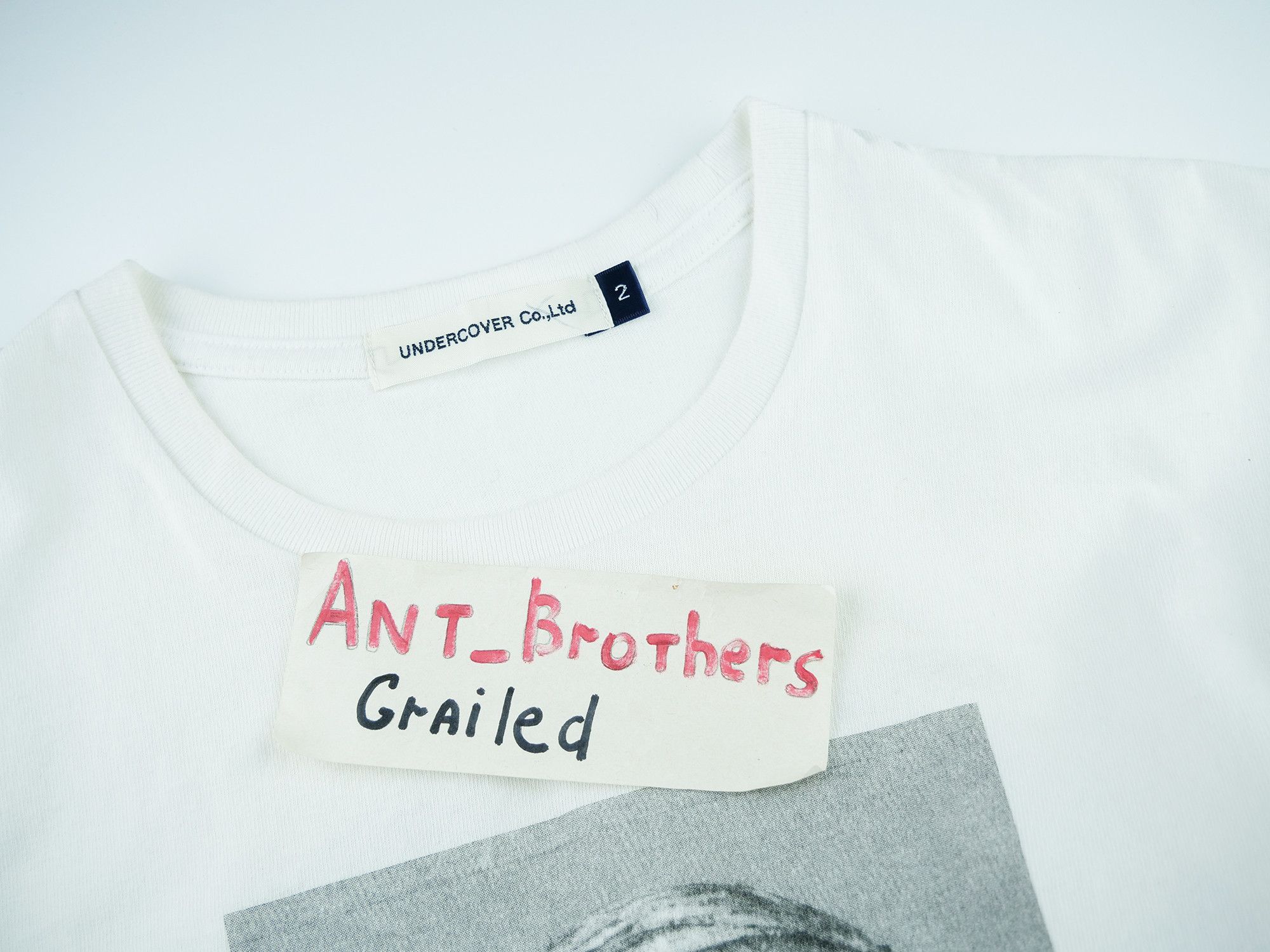 Undercover Undercover Men's White The Vesh-ches Cotton-jersey t-shirt Size US M / EU 48-50 / 2 - 9 Thumbnail