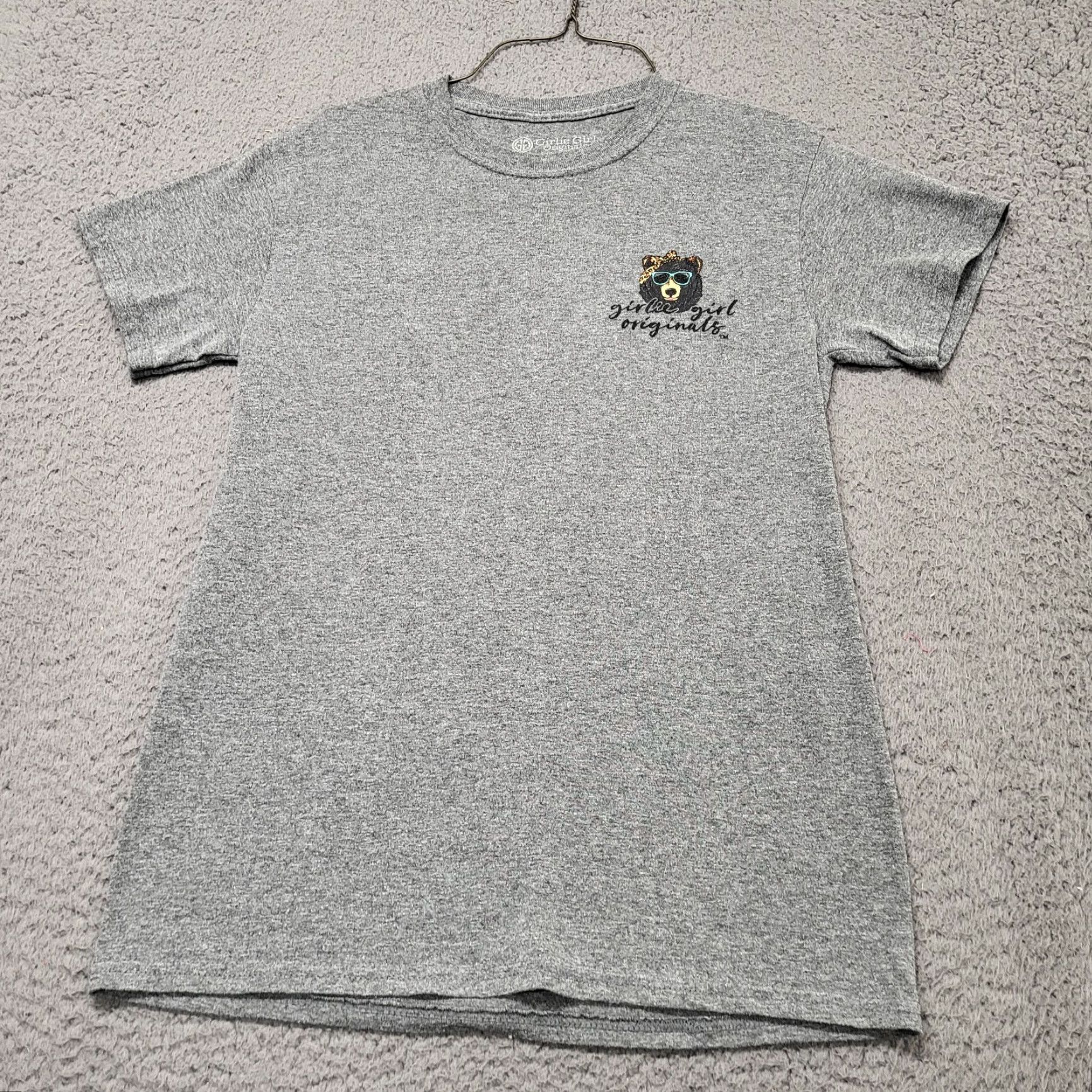 Vintage Girlie Girl Originals TShirt Women's Sz Small "Mama Bear Bandana" Graphite Gray Size S / US 4 / IT 40 - 6 Thumbnail