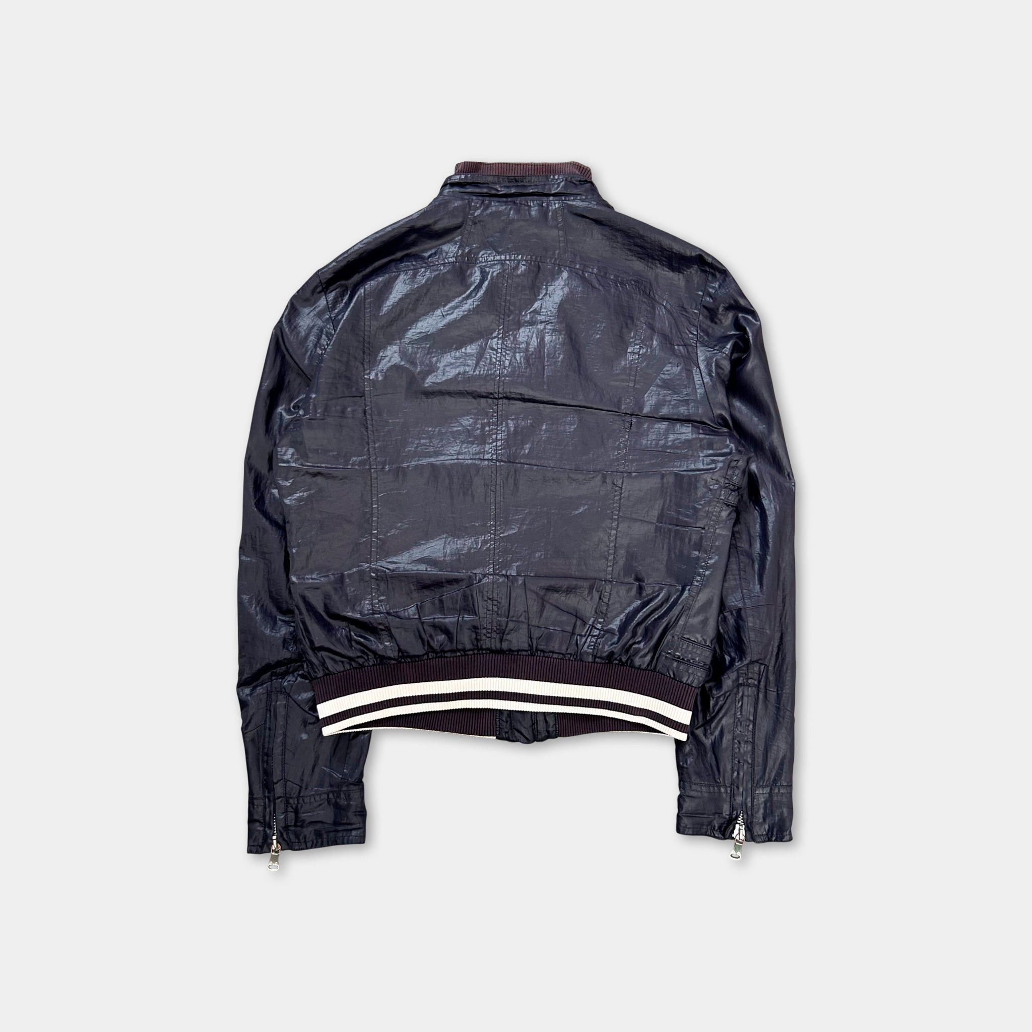 Dolce & Gabbana Dolce & Gabbana Nylon Purple Bomber Jacket Size US L / EU 52-54 / 3 - 5 Thumbnail
