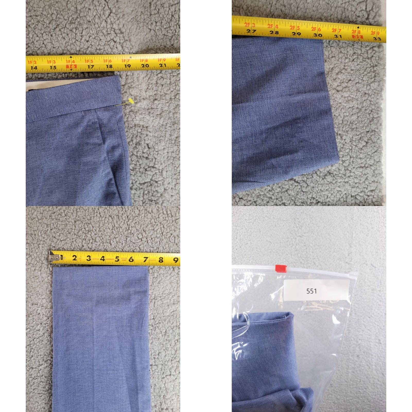 H&M H&M Skinny Chino Blue Men's 37x30 Pants Size US 37 - 8 Thumbnail